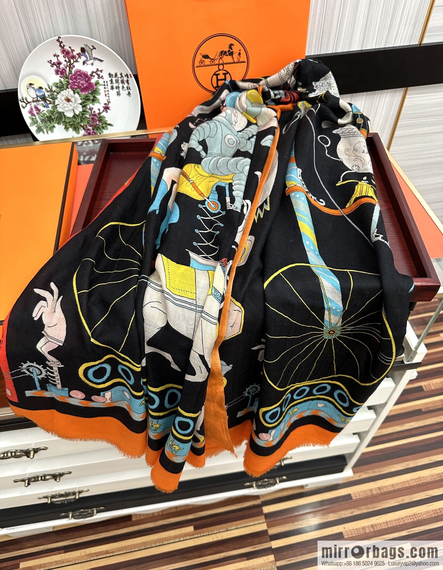 Hermes Hermes Ring Fleece Towel