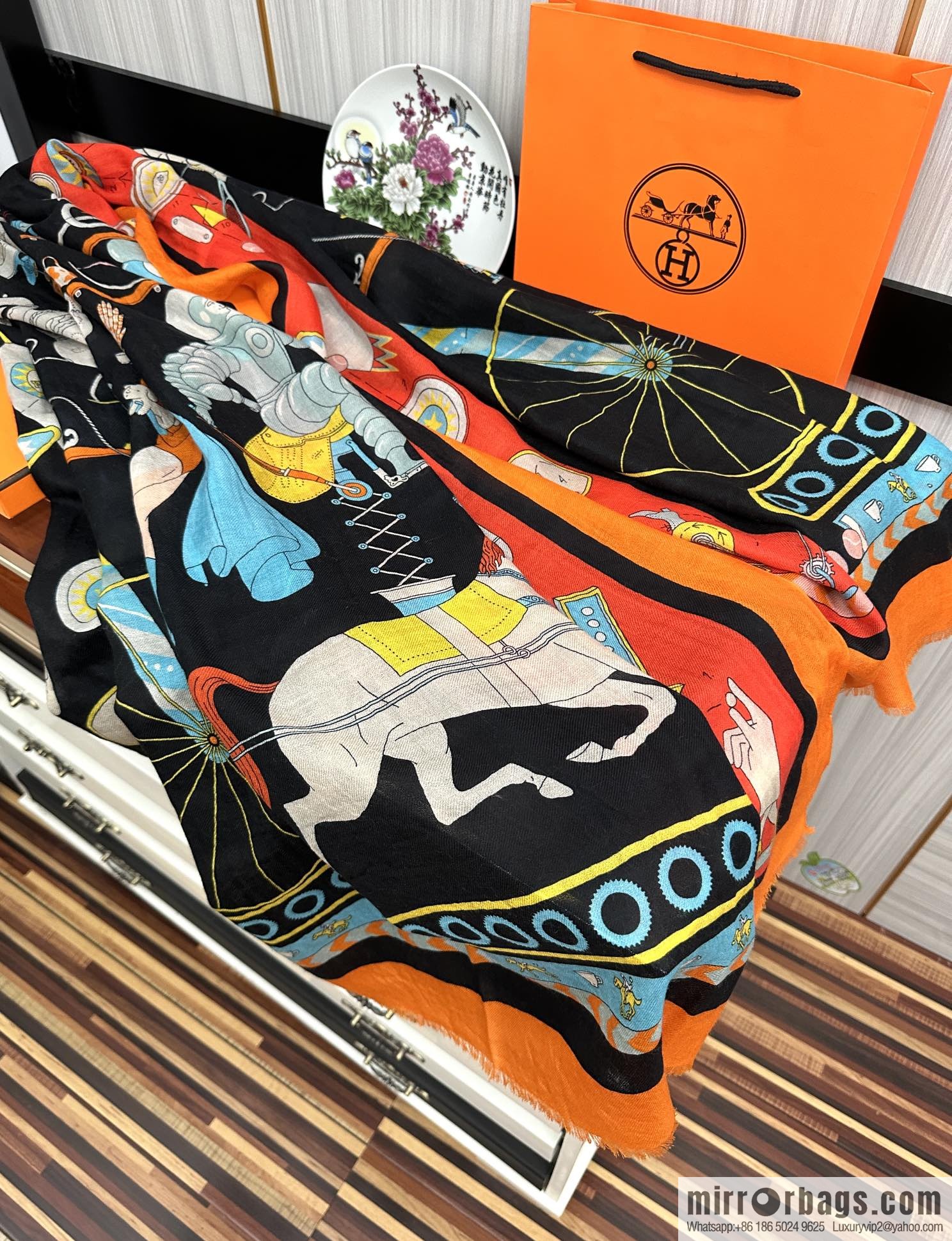 Hermes Hermes Ring Fleece Towel