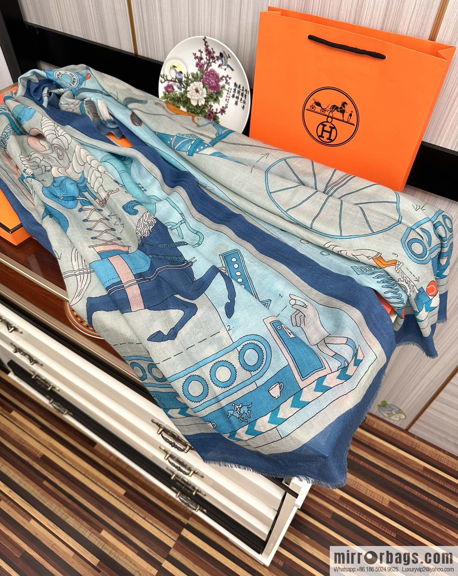Hermes Hermes Ring Fleece Towel