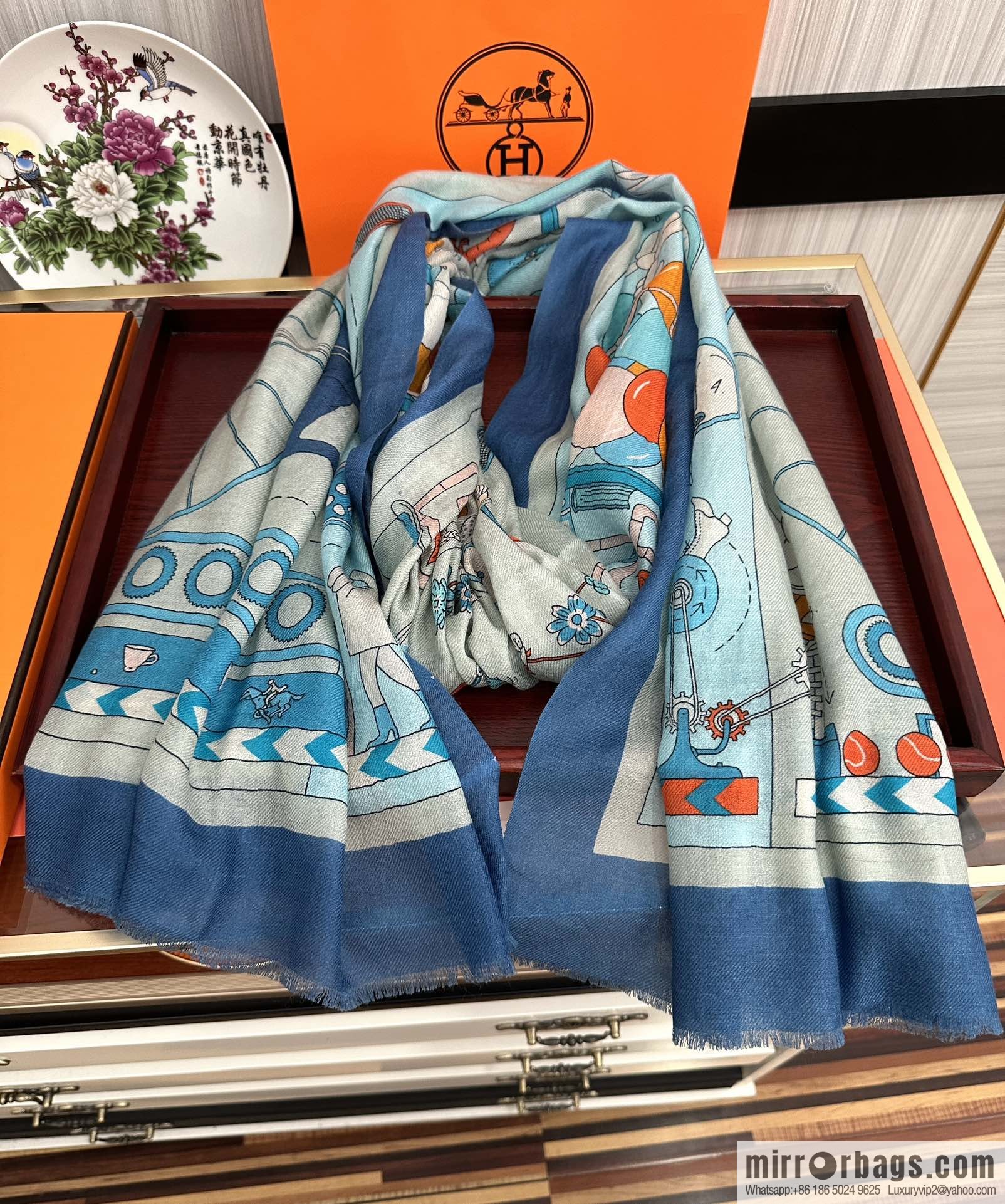Hermes Hermes Ring Fleece Towel