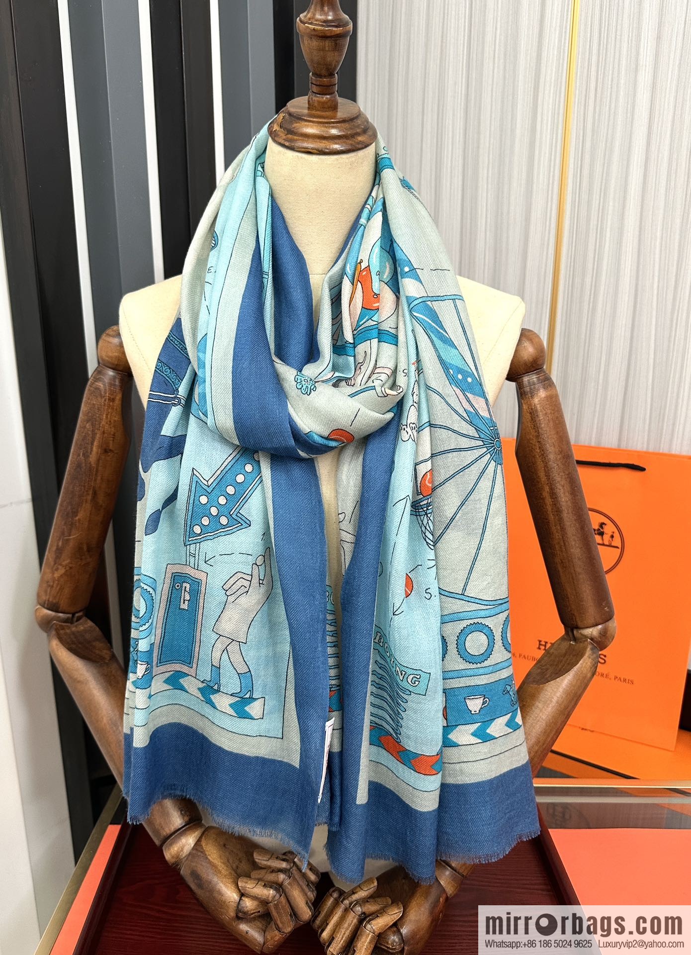 Hermes Hermes Ring Fleece Towel