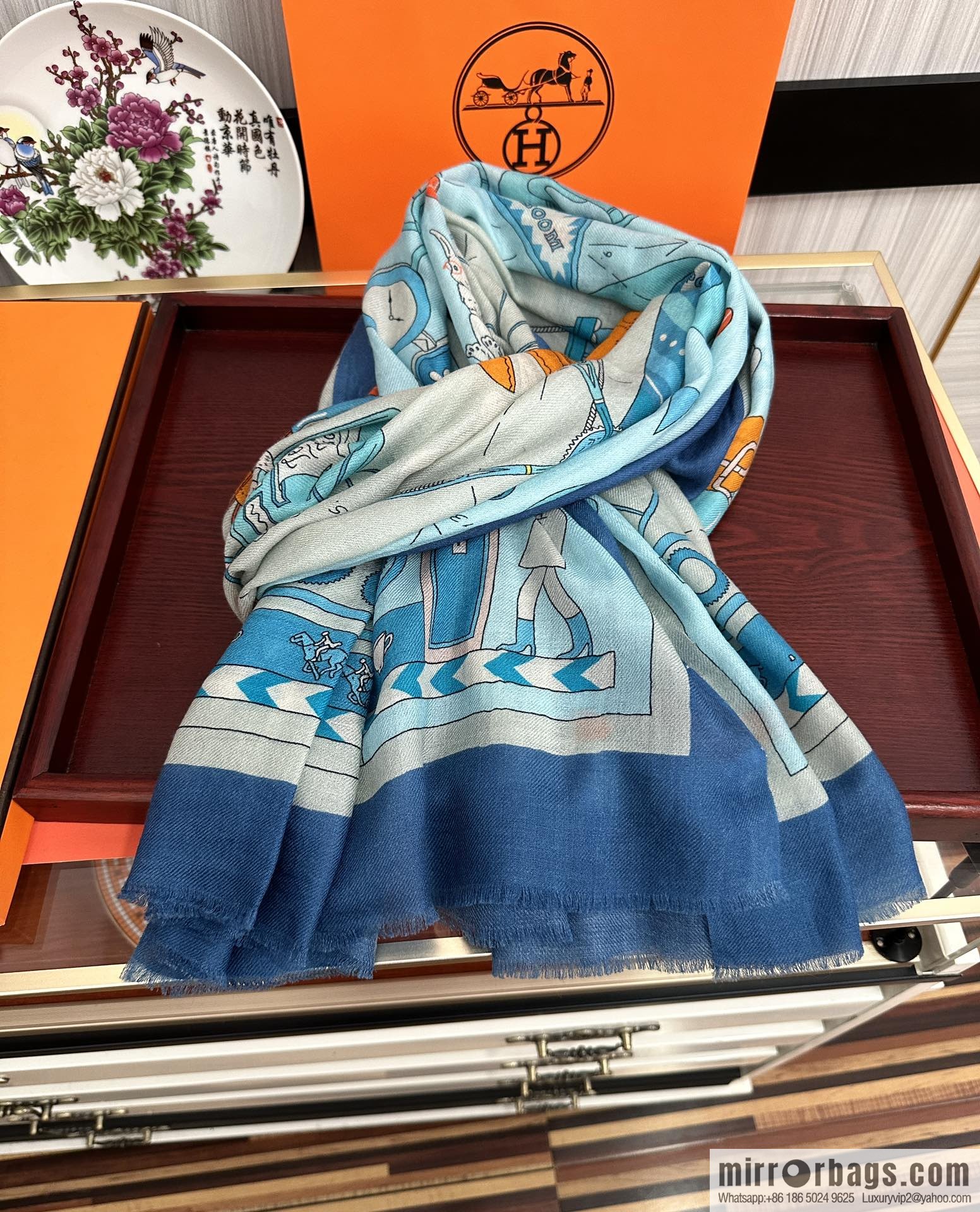 Hermes Hermes Ring Fleece Towel