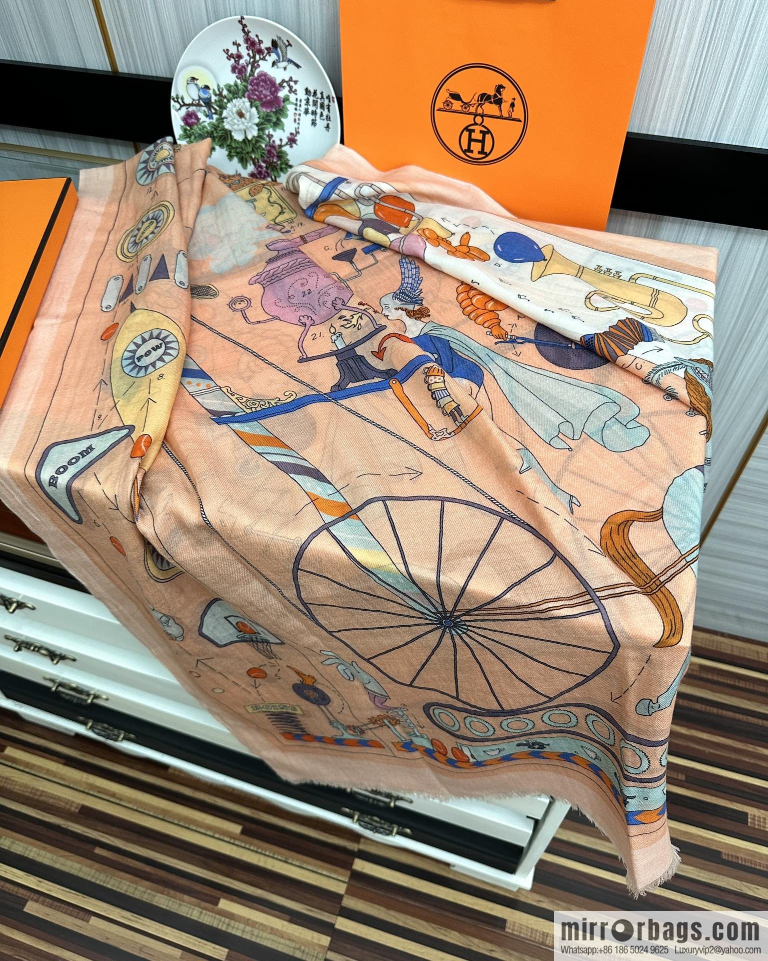 Hermes Hermes Ring Fleece Towel