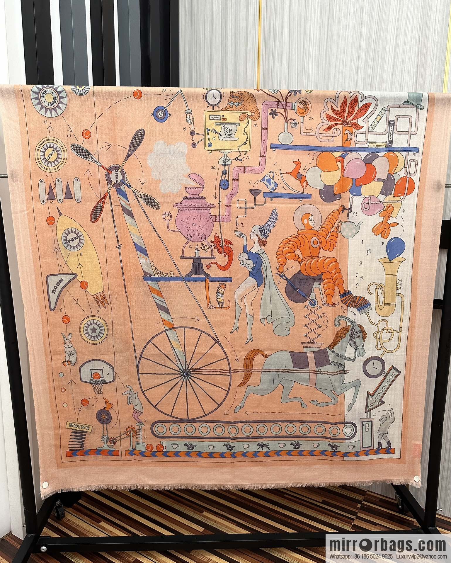 Hermes Hermes Ring Fleece Towel