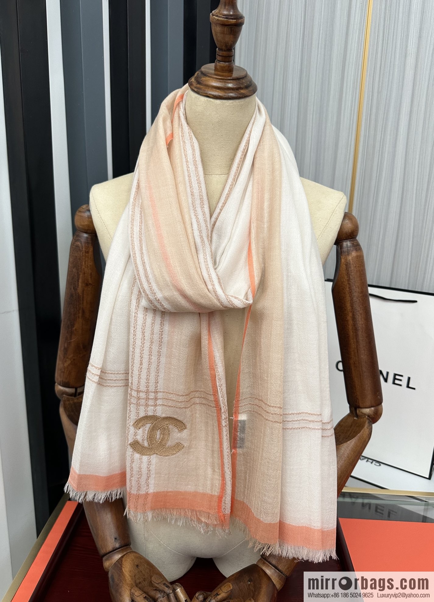 Chanel cashmere scarf