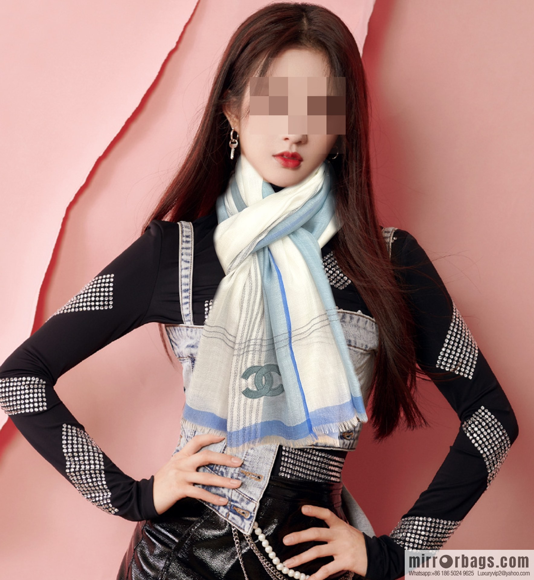 Chanel cashmere scarf