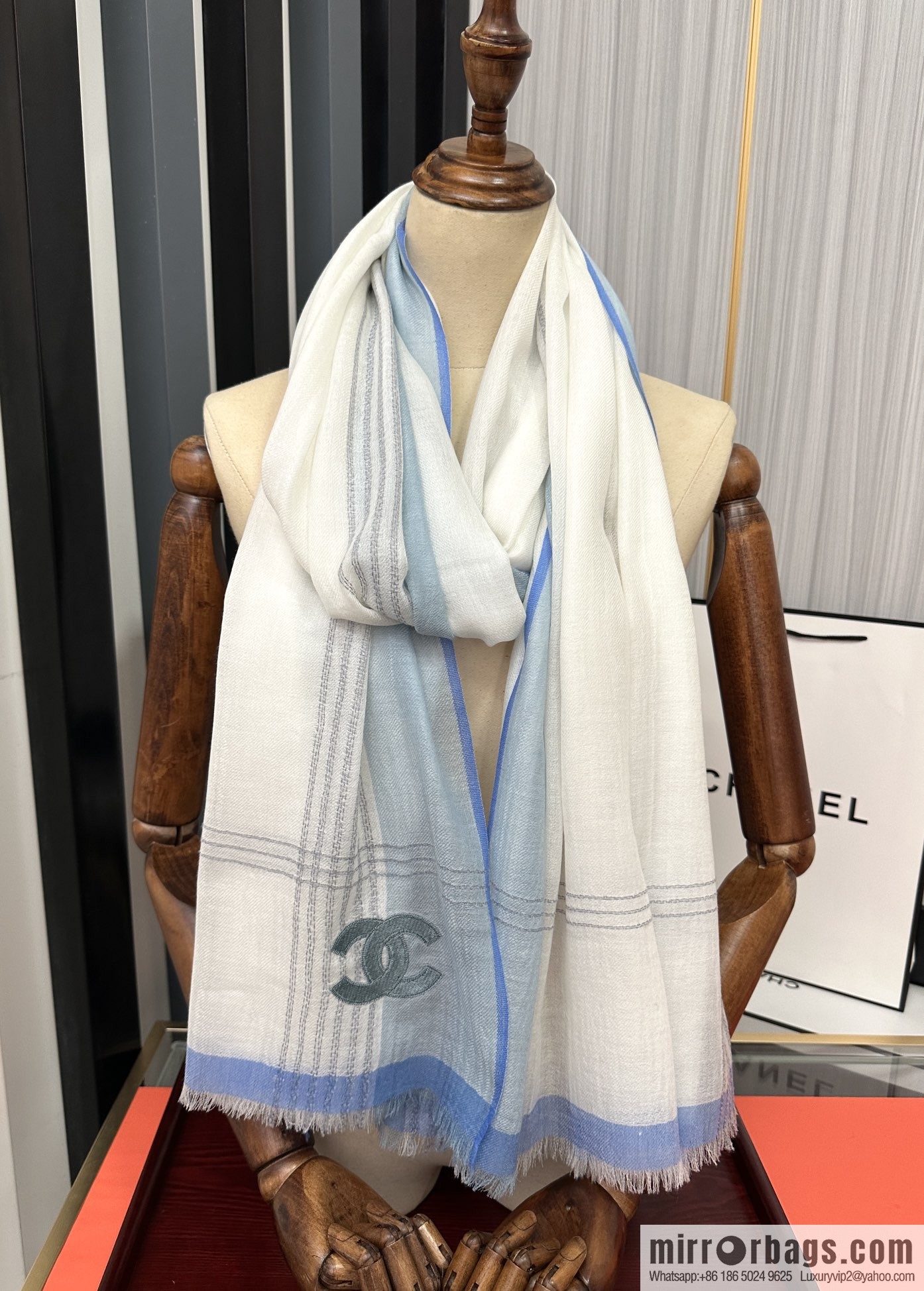 Chanel cashmere scarf