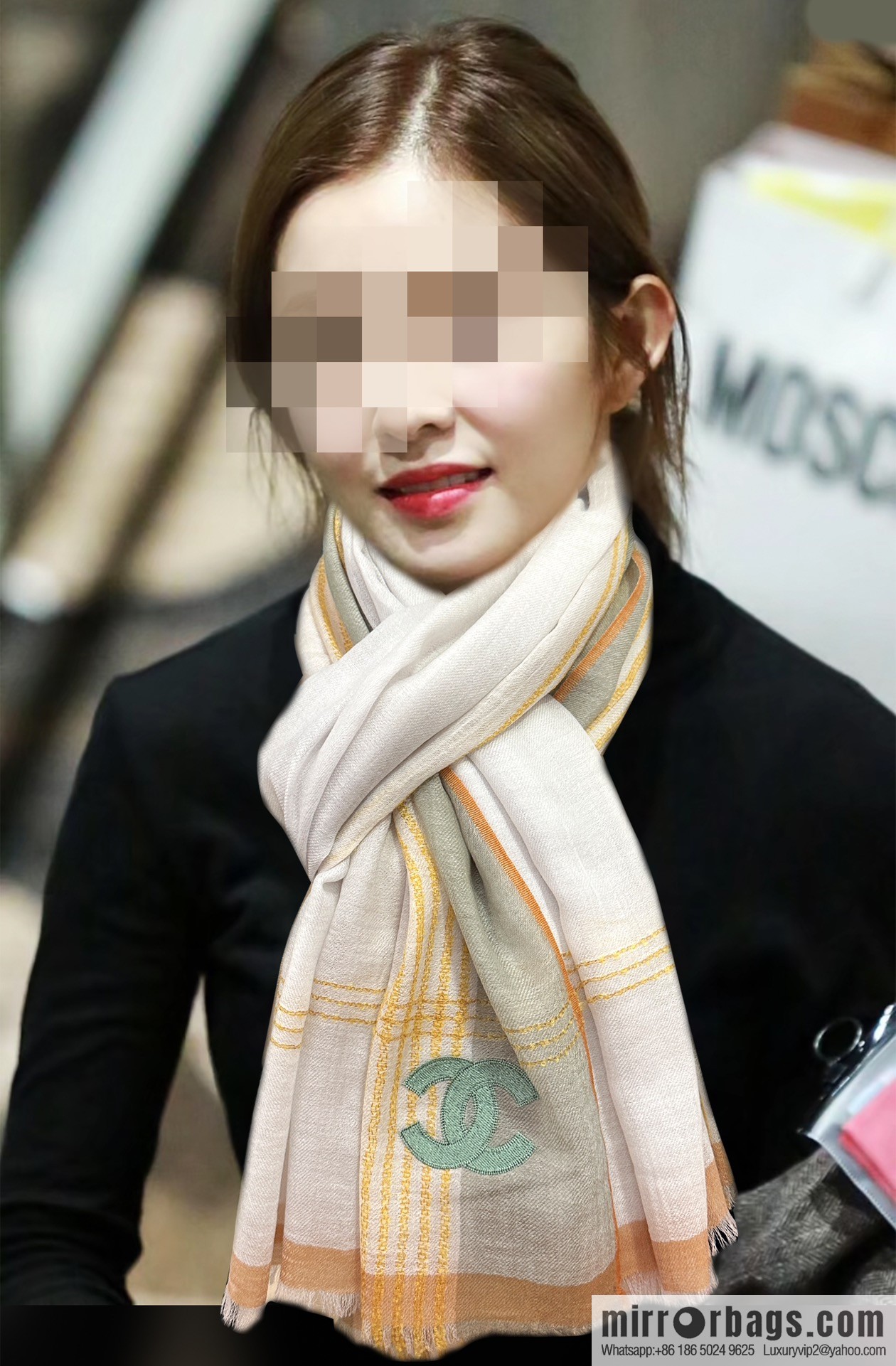 Chanel cashmere scarf
