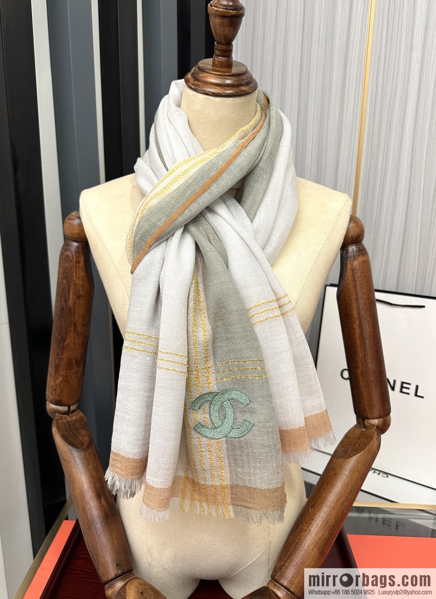 Chanel cashmere scarf