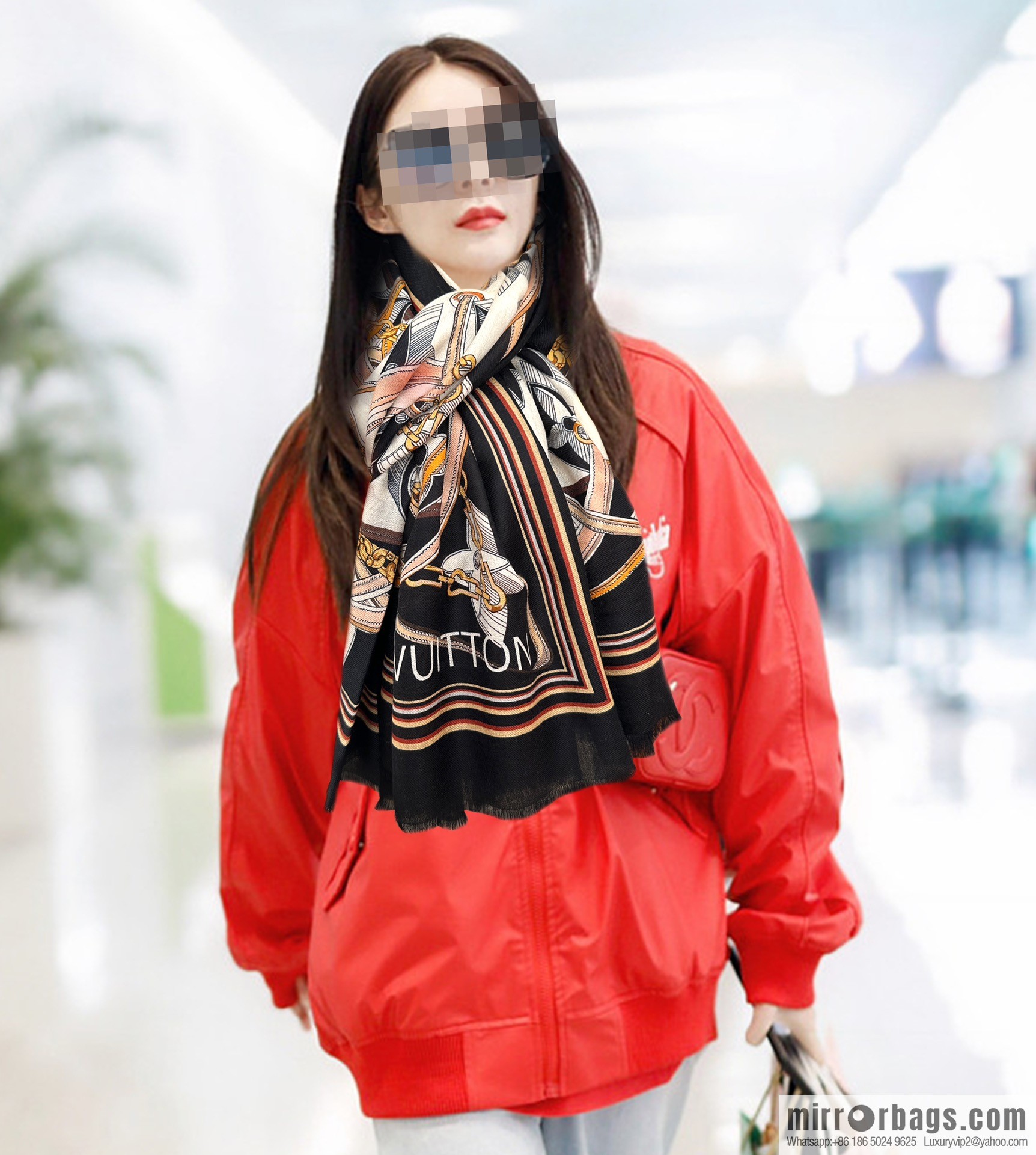 LV Louis Vuitton's latest cashmere towel