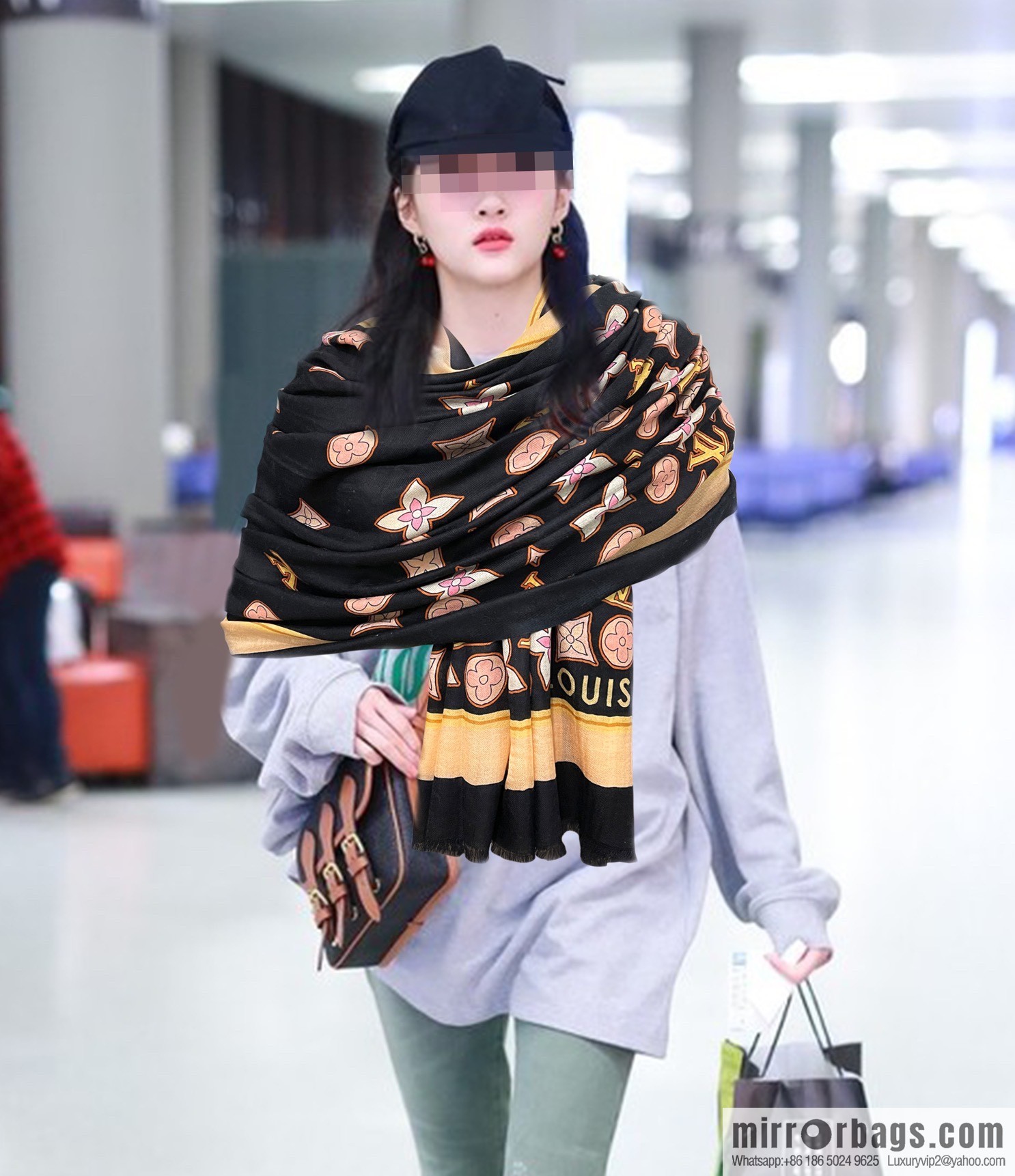 LV Louis Vuitton 300 cashmere long towels