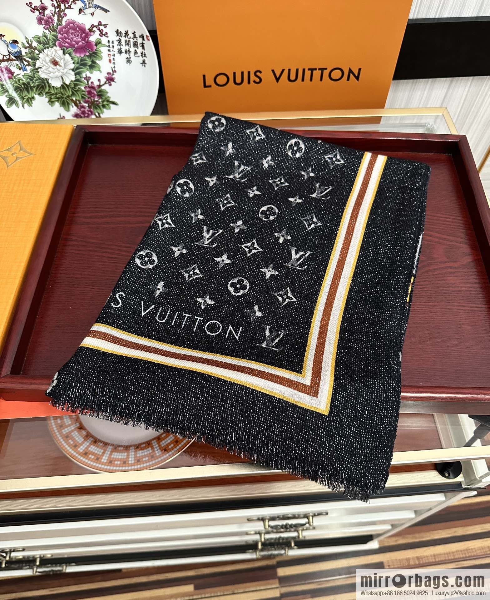 LV Louis Vuitton 2023 latest cashmere long towel