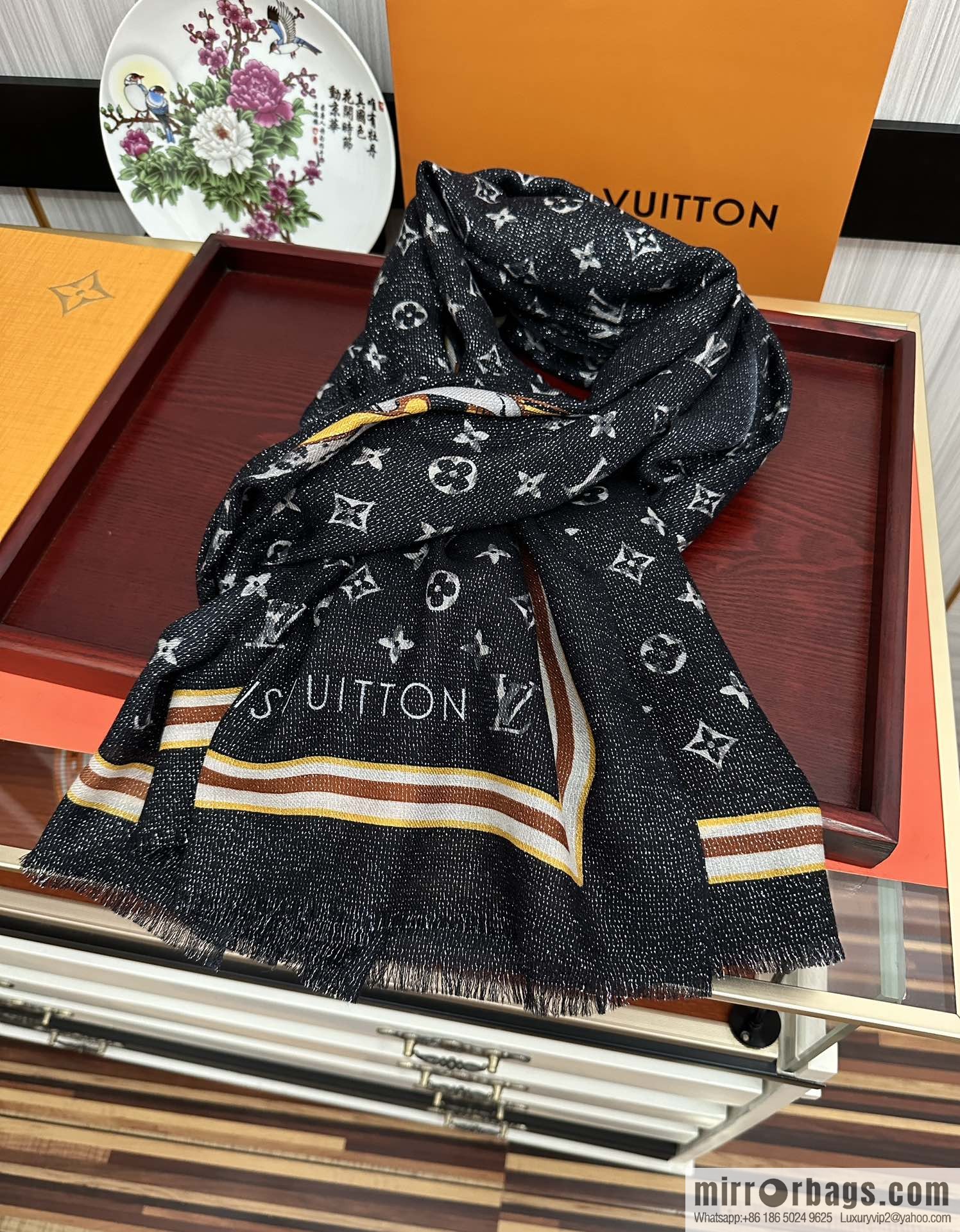 LV Louis Vuitton 2023 latest cashmere long towel