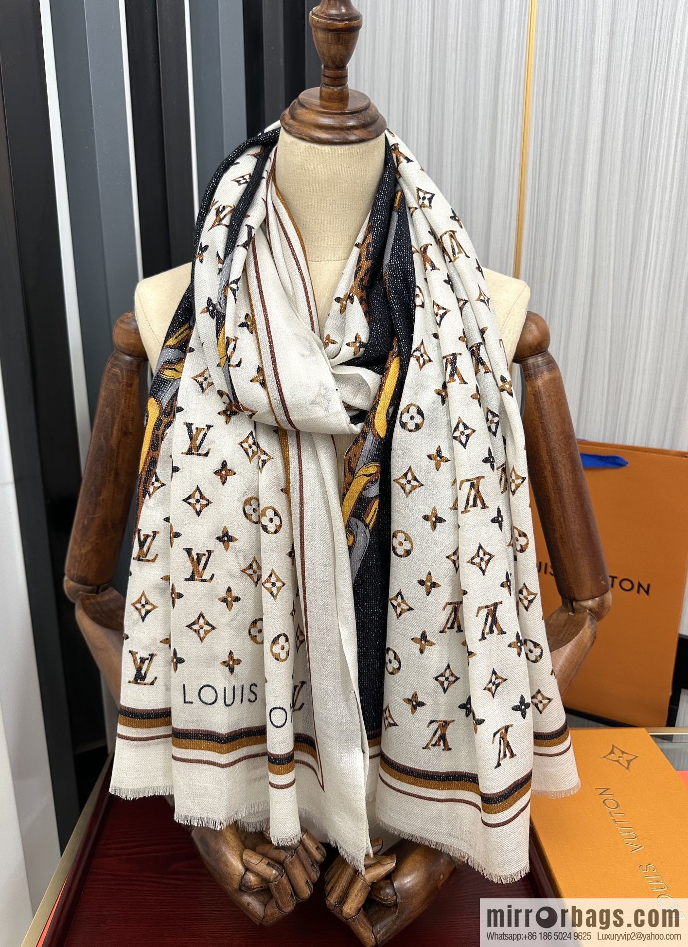 LV Louis Vuitton 2023 latest cashmere long towel