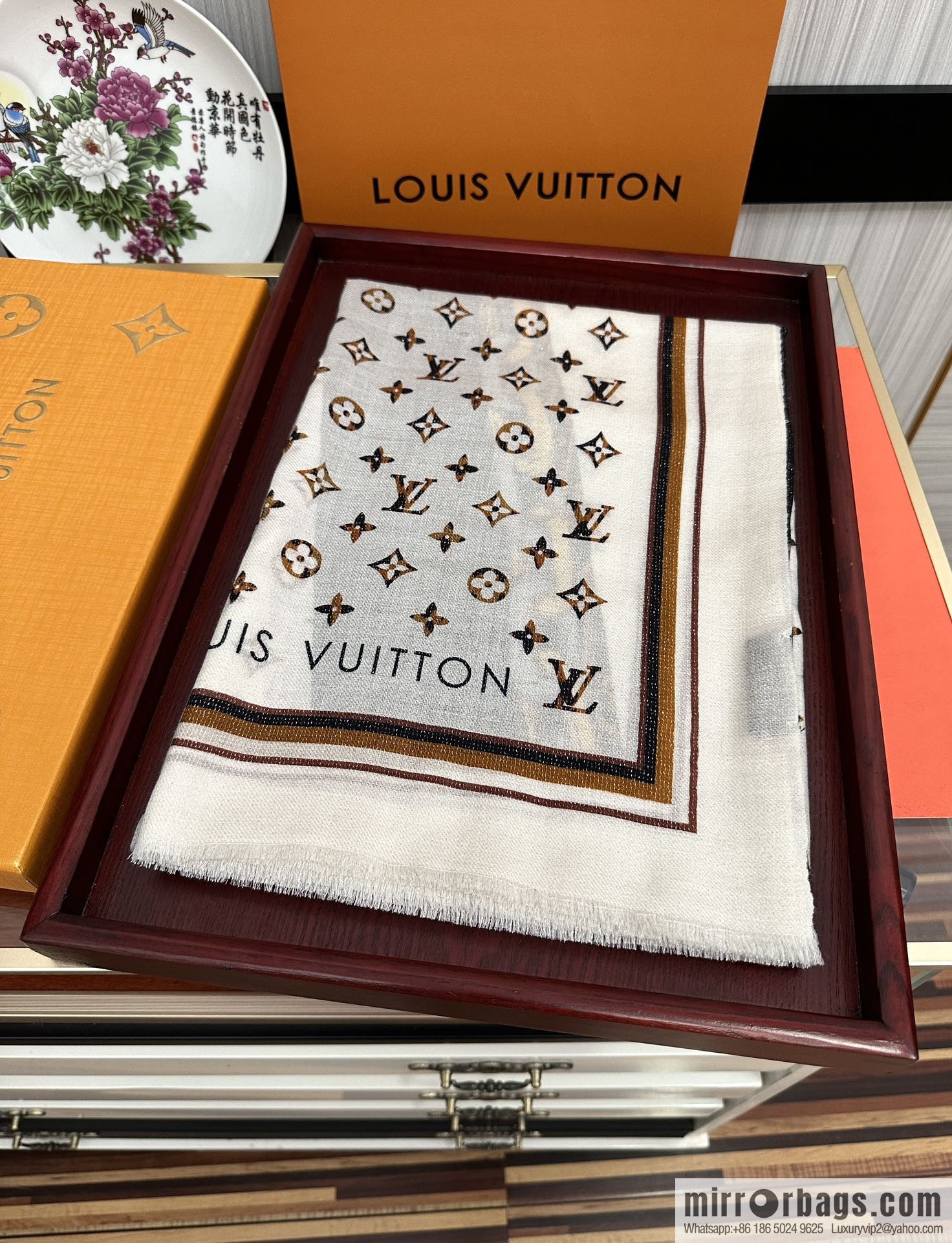 LV Louis Vuitton 2023 latest cashmere long towel