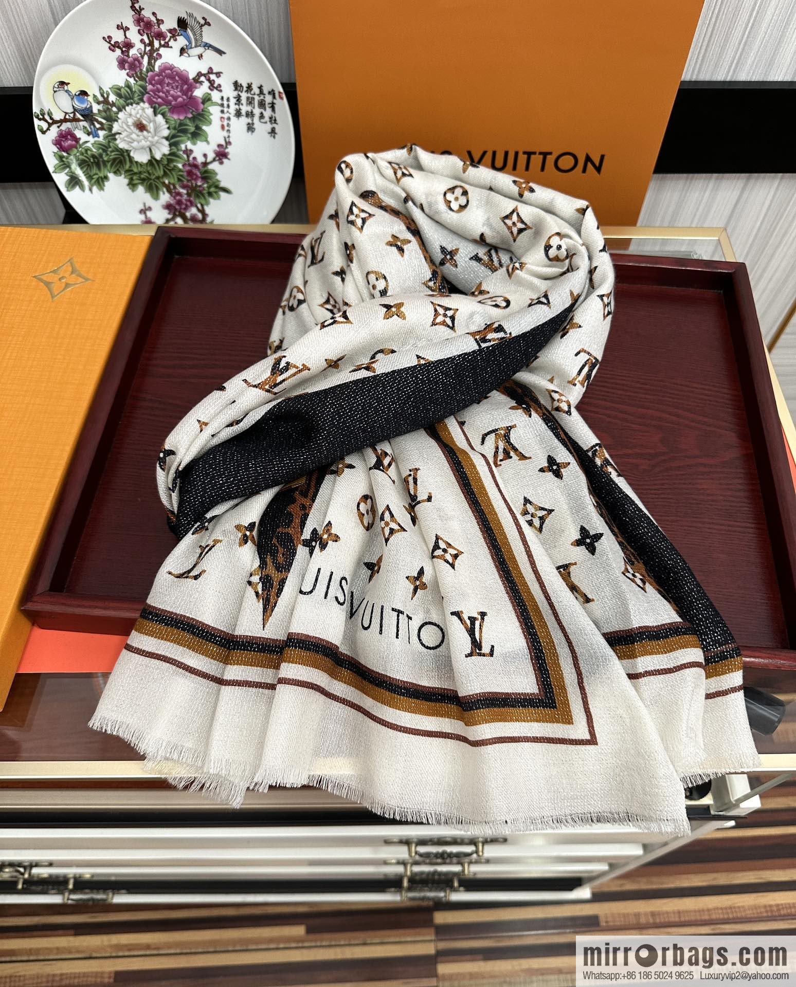LV Louis Vuitton 2023 latest cashmere long towel