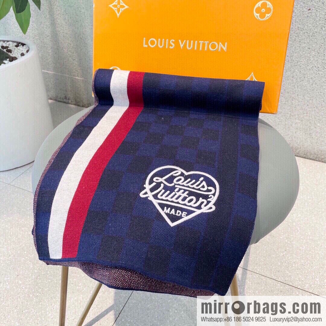 LV Louis Vuitton Couple 100% Imported Knitted Cashmere Scarf