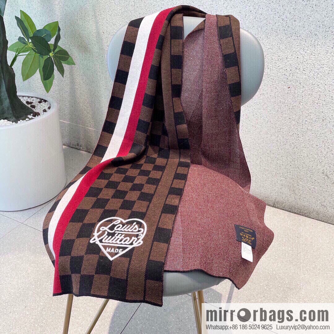 LV Louis Vuitton Couple 100% Imported Knitted Cashmere Scarf