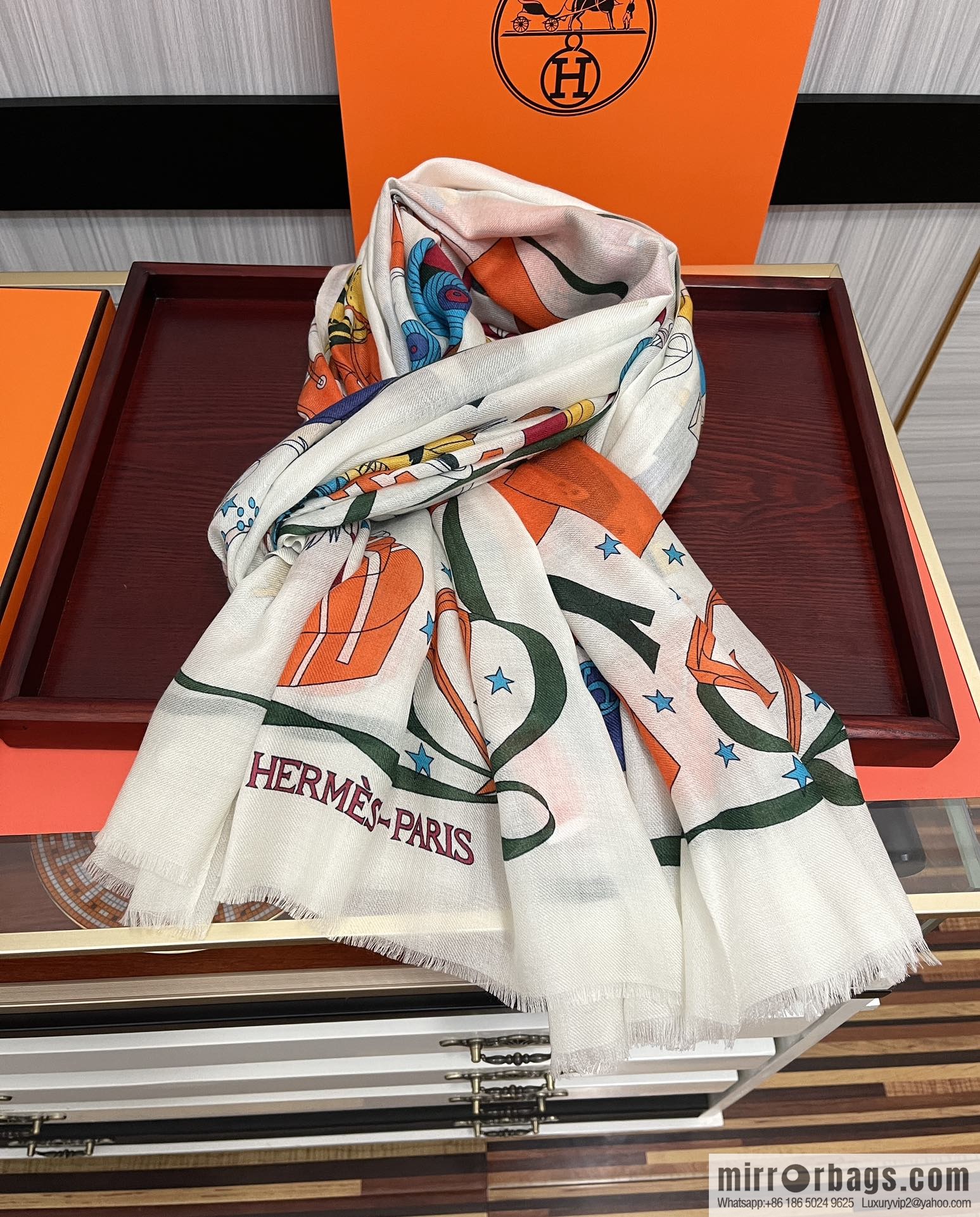 Hermes Hermes Ring Fleece Towel