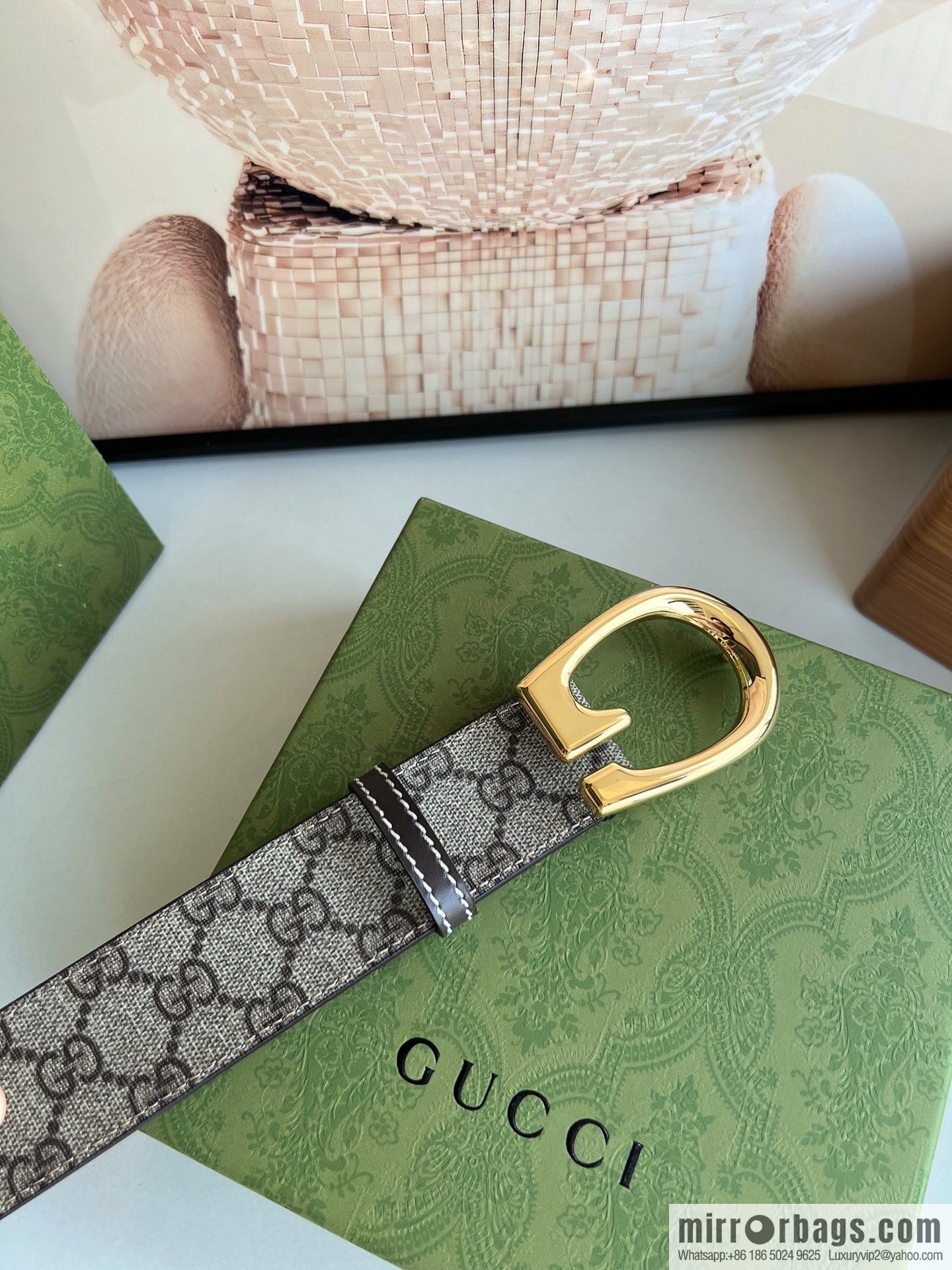 Gucci Gucci, Select Men's G-Buckle Belt 3.8cm