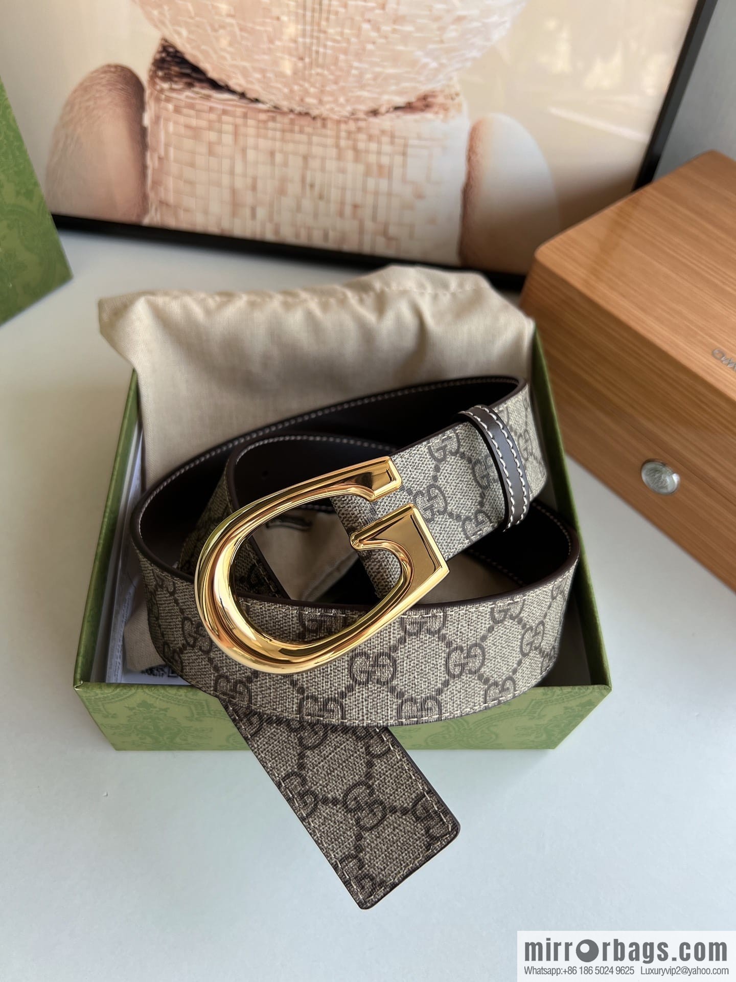 Gucci Gucci, Select Men's G-Buckle Belt 3.8cm
