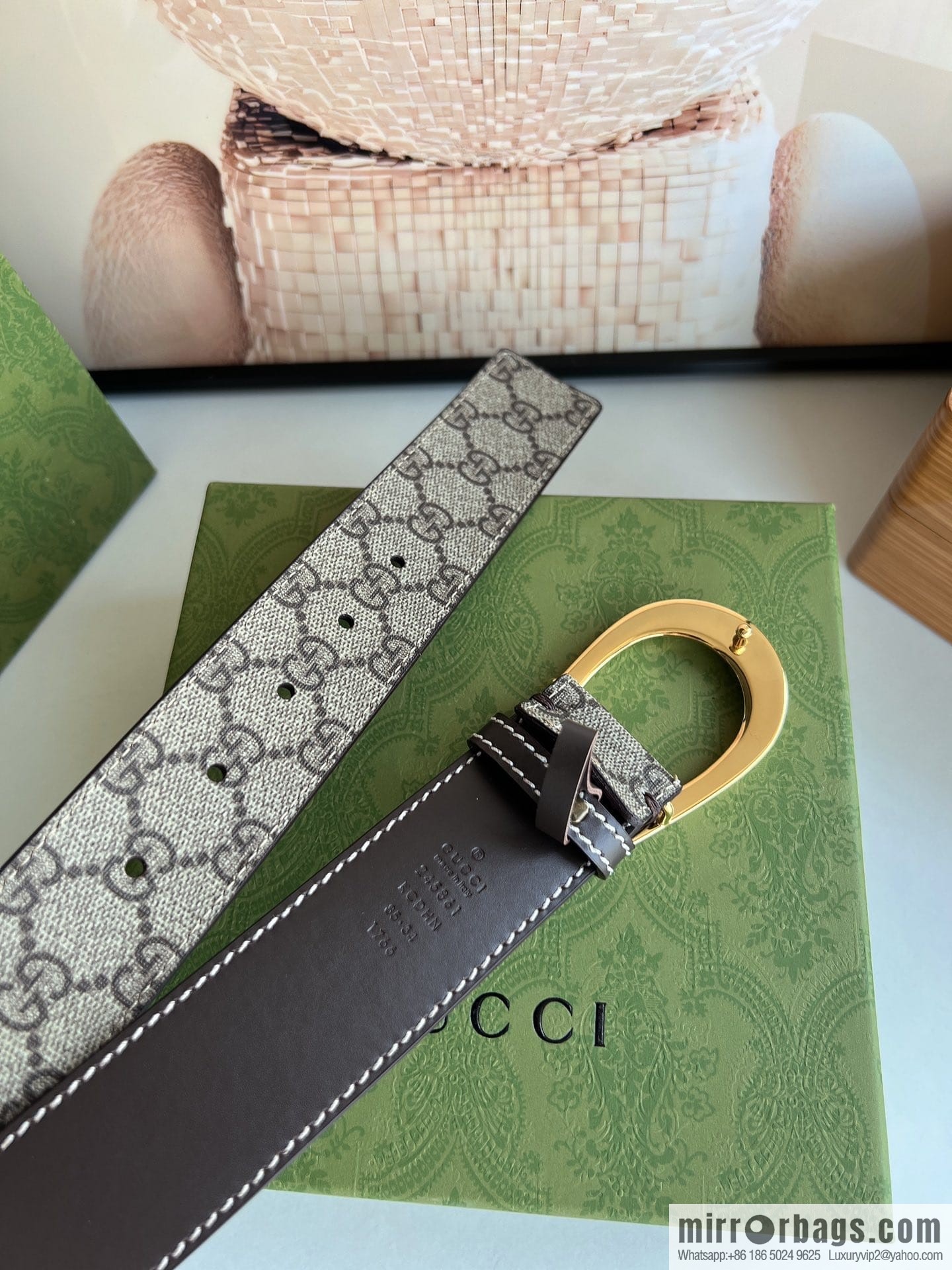 Gucci Gucci, Select Men's G-Buckle Belt 3.8cm