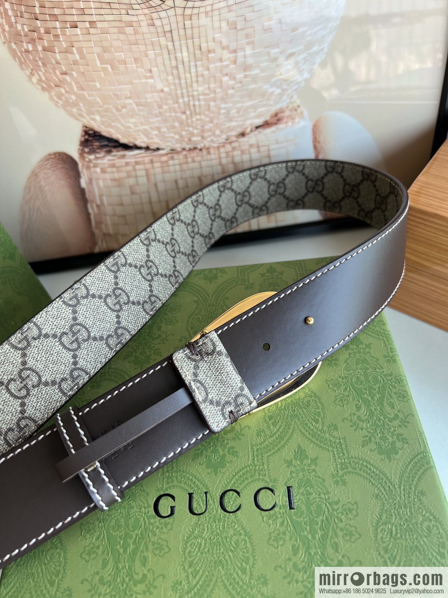 Gucci Gucci, Select Men's G-Buckle Belt 3.8cm
