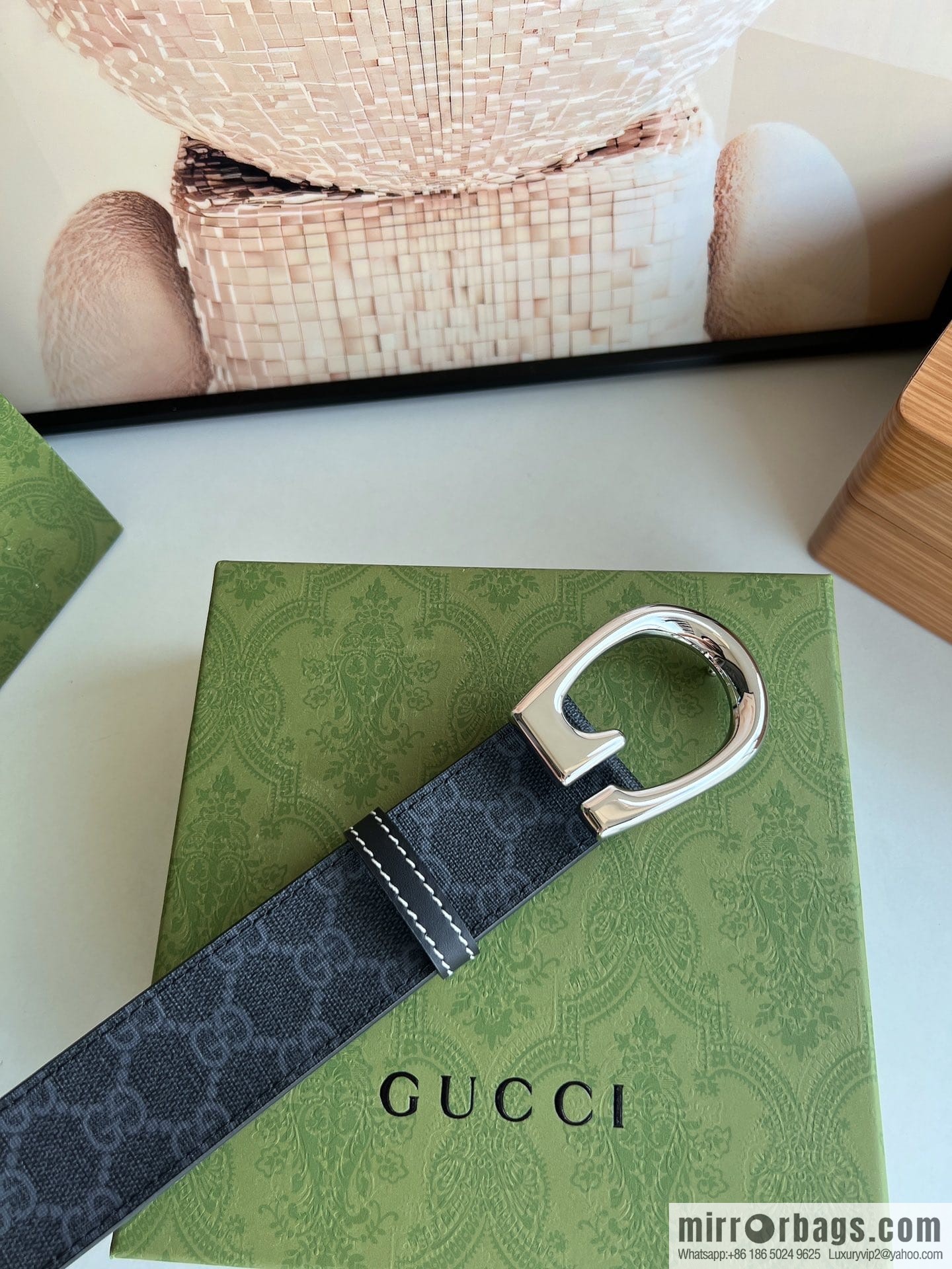 Gucci Gucci, Select Men's G-Buckle Belt 3.8cm