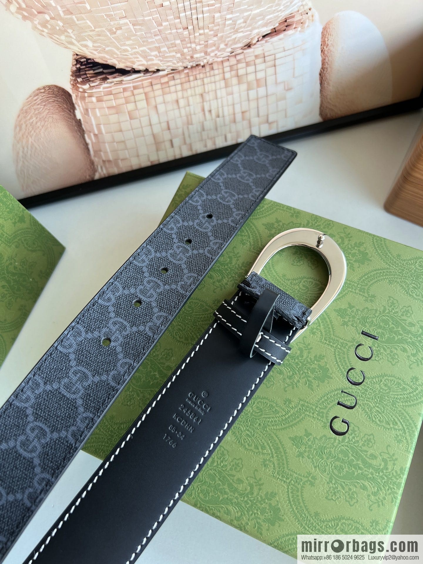 Gucci Gucci, Select Men's G-Buckle Belt 3.8cm