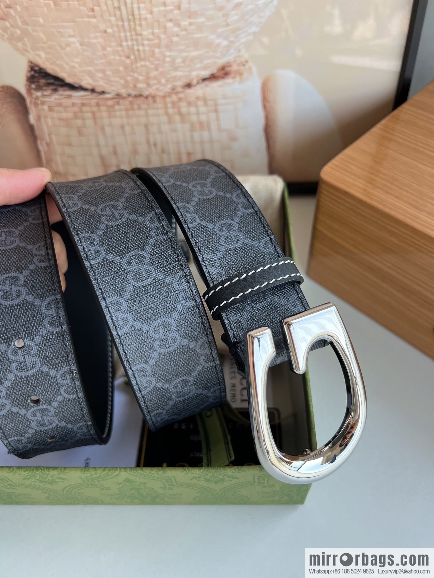 Gucci Gucci, Select Men's G-Buckle Belt 3.8cm