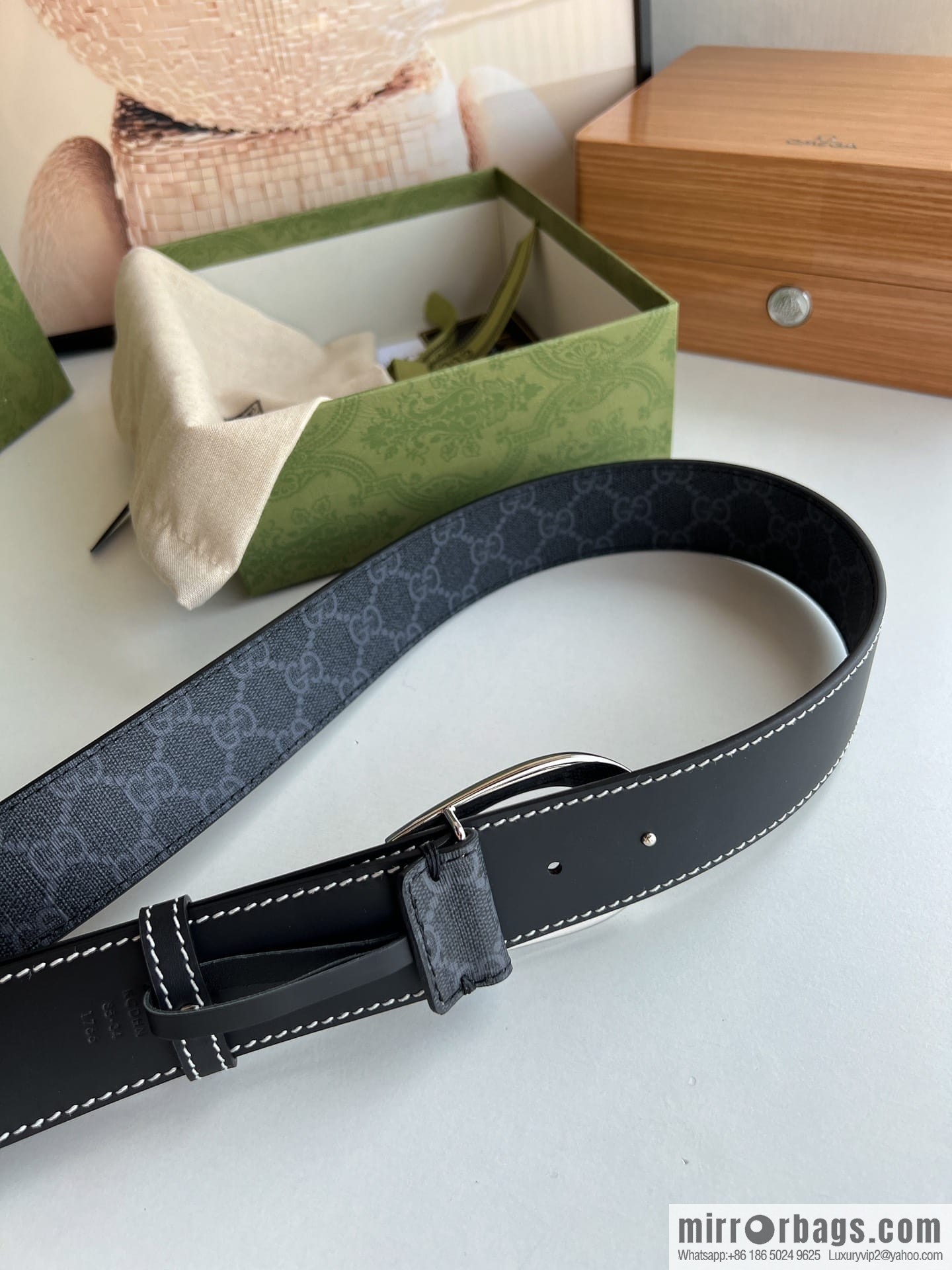 Gucci Gucci, Select Men's G-Buckle Belt 3.8cm