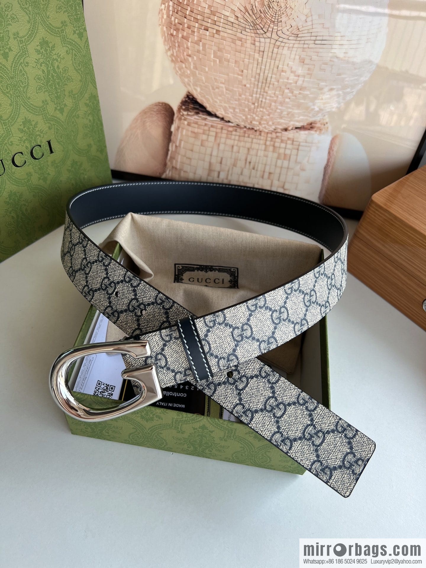 Gucci Gucci, Select Men's G-Buckle Belt 3.8cm