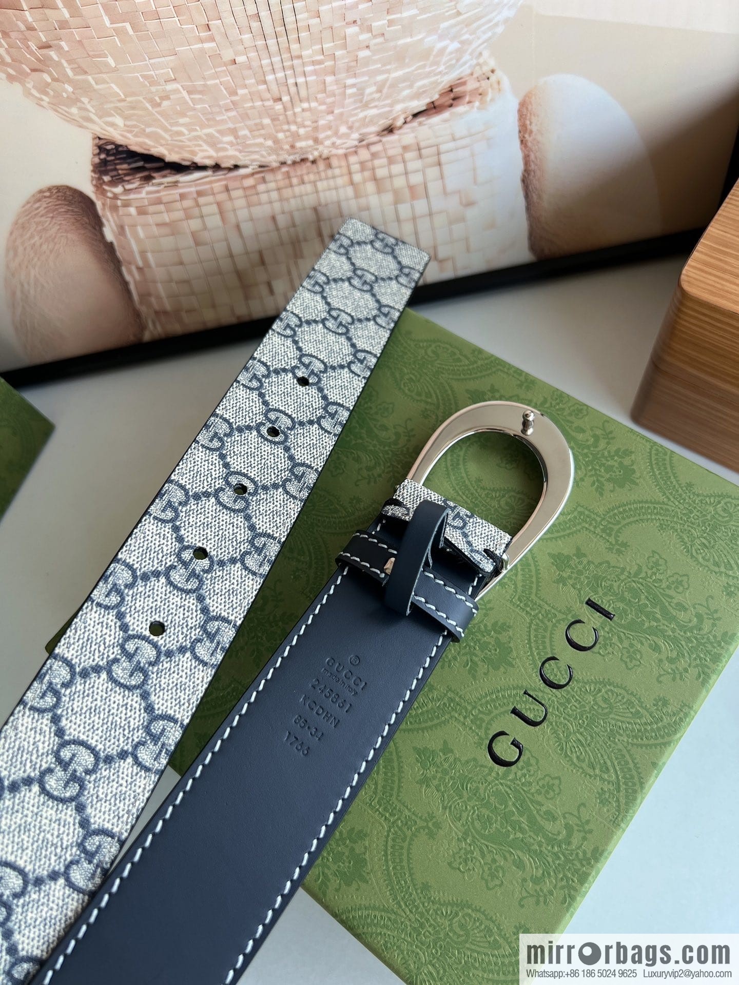 Gucci Gucci, Select Men's G-Buckle Belt 3.8cm