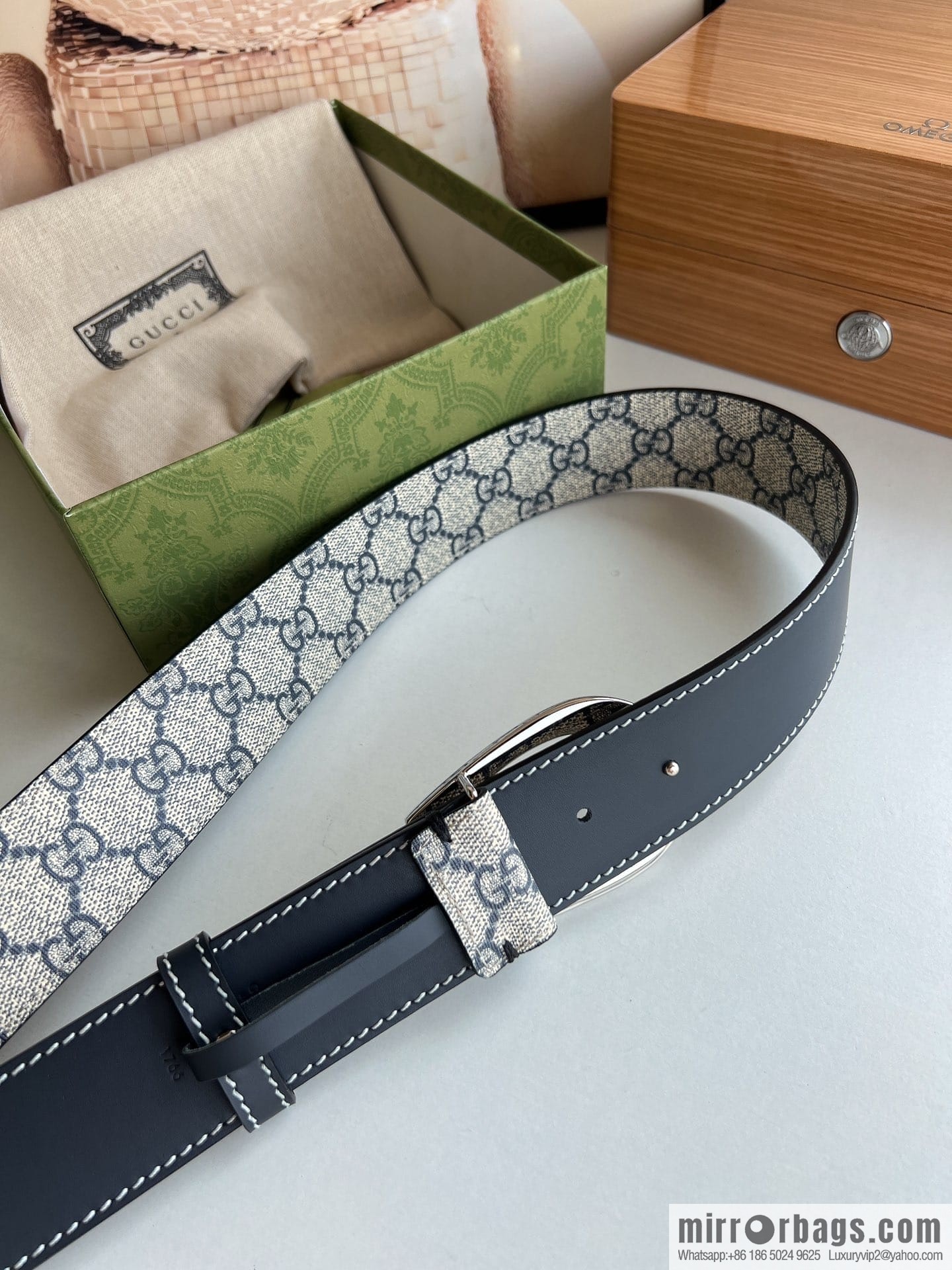 Gucci Gucci, Select Men's G-Buckle Belt 3.8cm