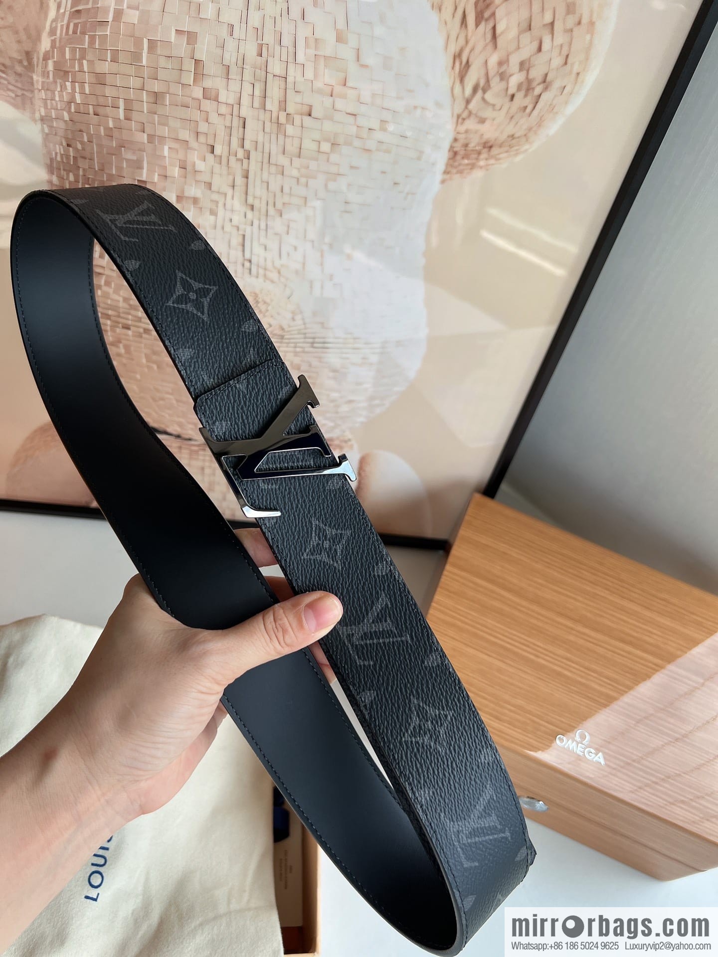 LV/Louis Vuitton 2022 new men's 40mm belt