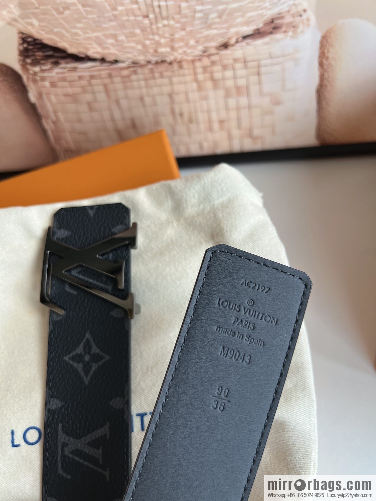 LV/Louis Vuitton 2022 new men's 40mm belt