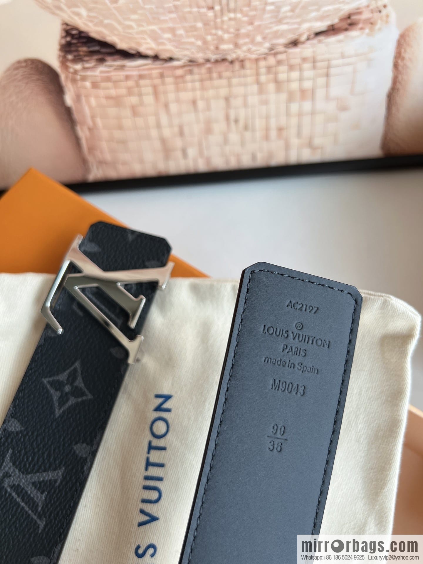 LV/Louis Vuitton 2022 new men's 40mm belt