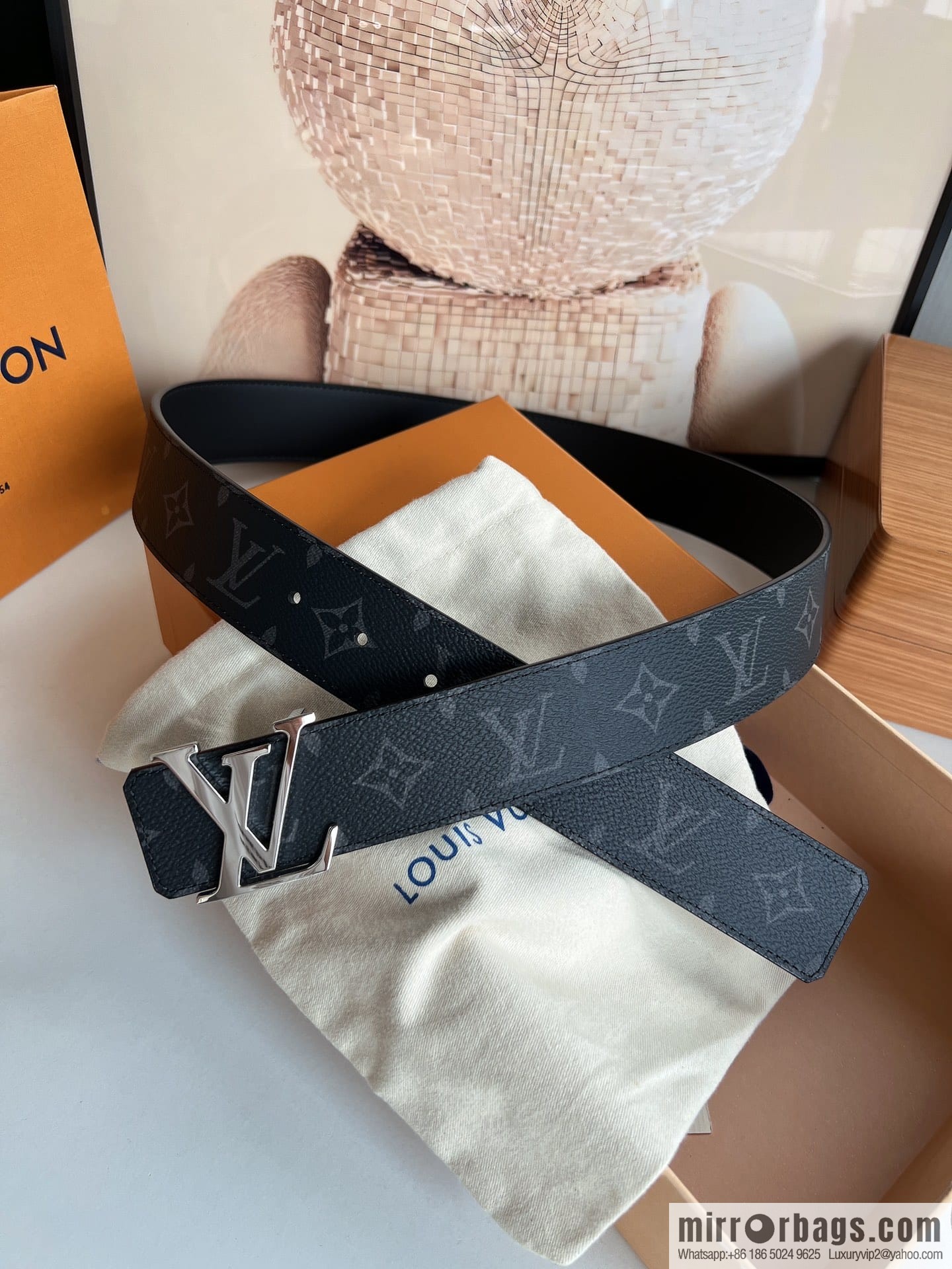 LV/Louis Vuitton 2022 new men's 40mm belt