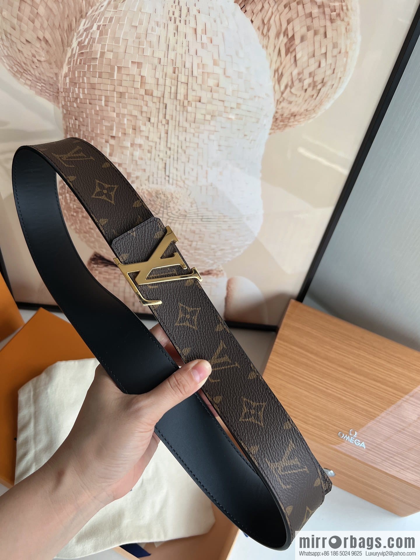 LV/Louis Vuitton 2022 new men's 40mm belt