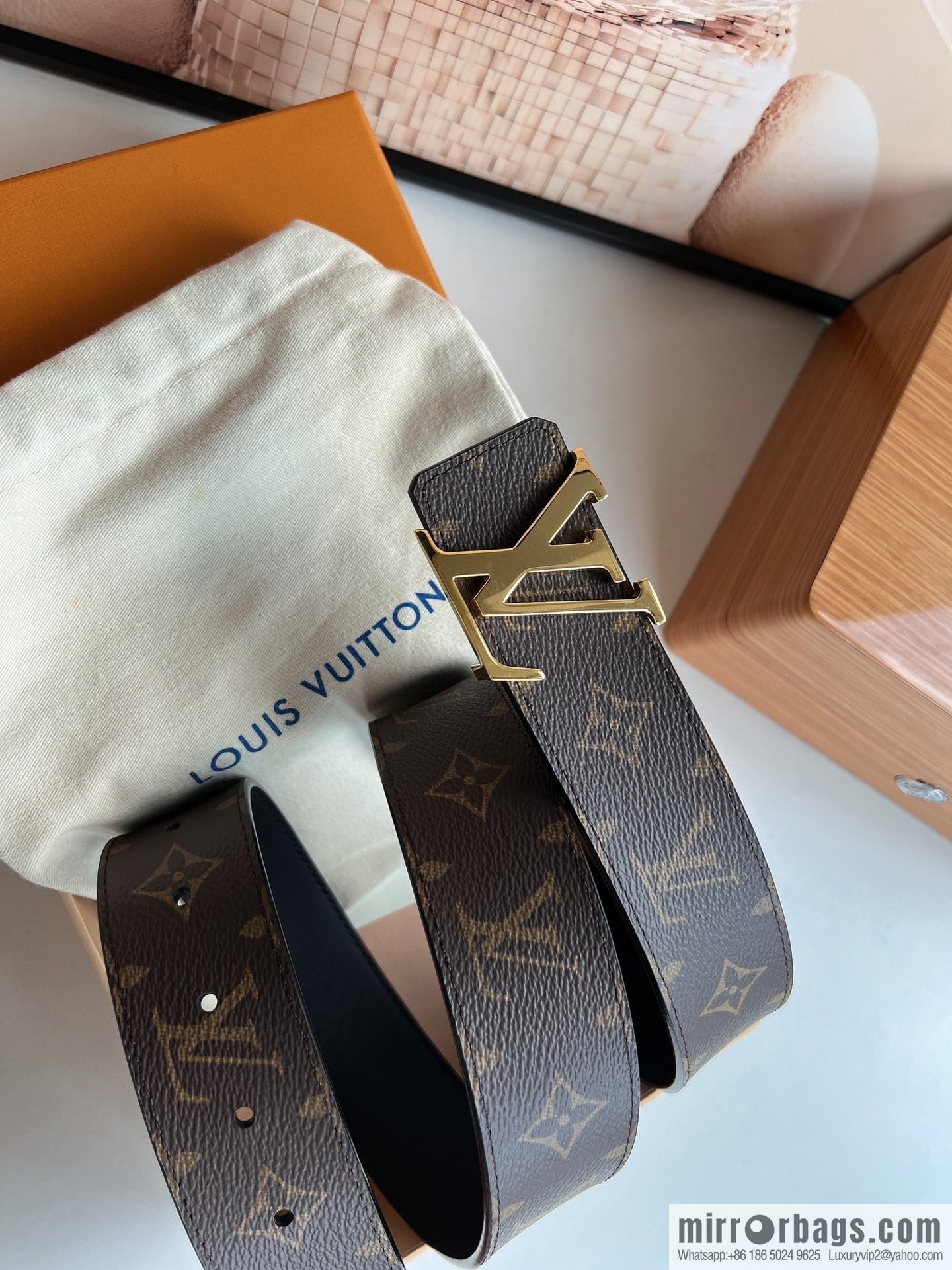 LV/Louis Vuitton 2022 new men's 40mm belt