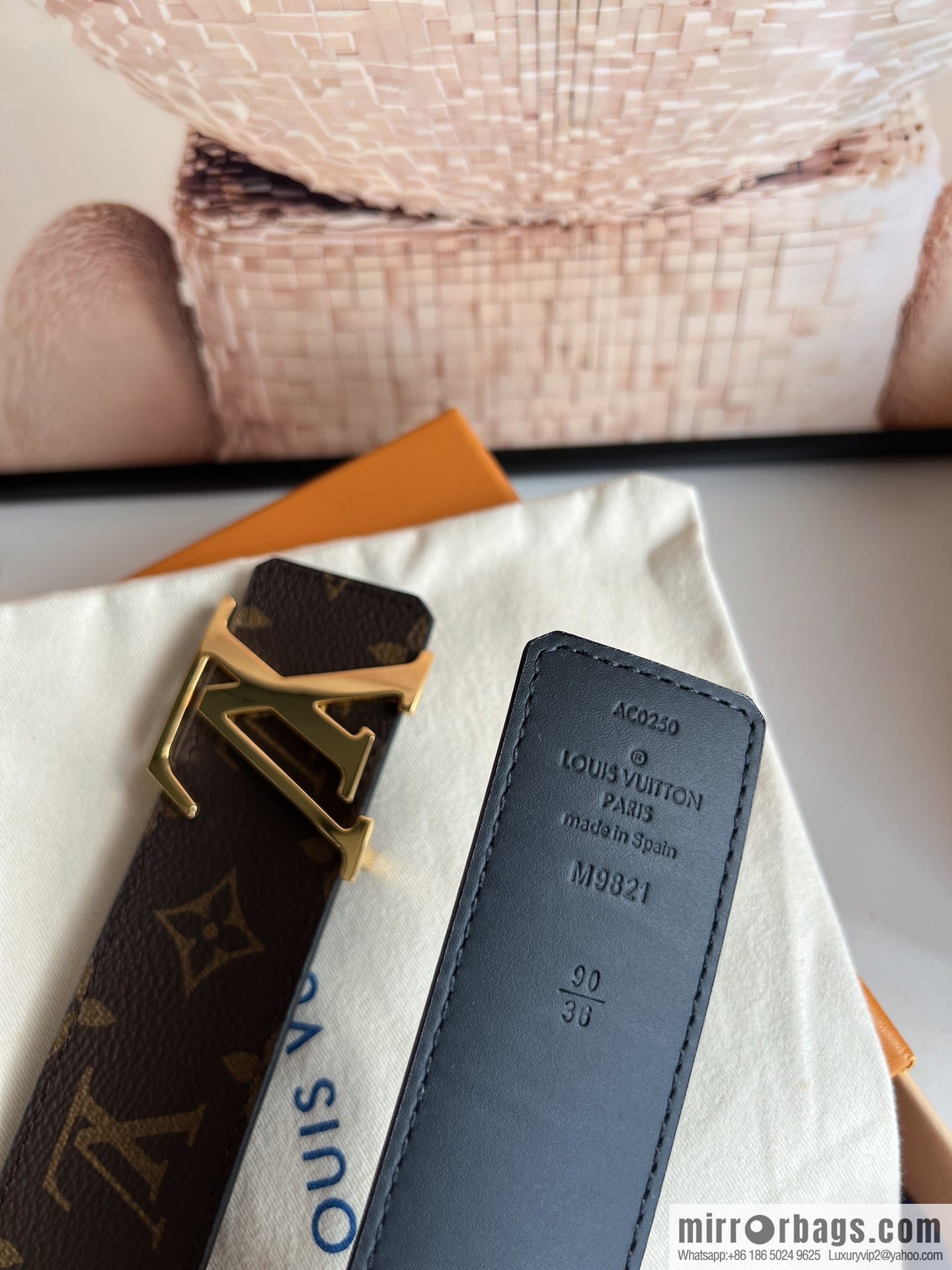 LV/Louis Vuitton 2022 new men's 40mm belt