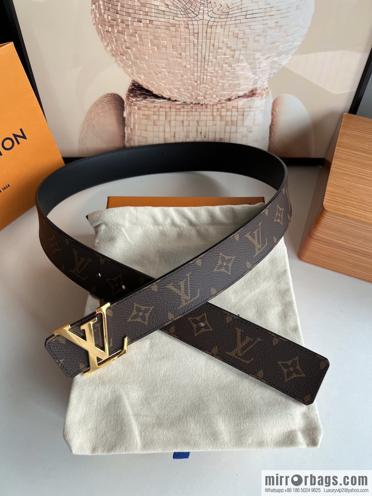 LV/Louis Vuitton 2022 new men's 40mm belt