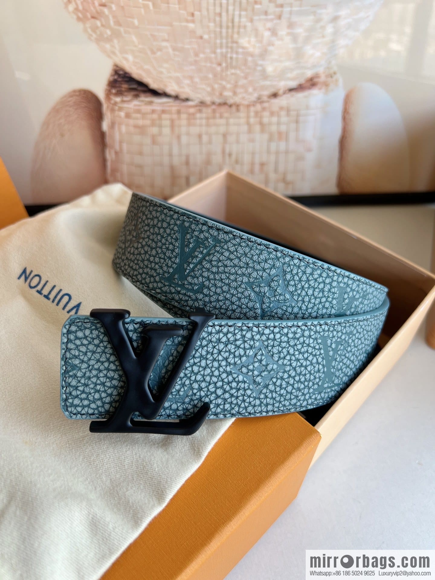 LV/Louis Vuitton Shape MNG Climbing Double Sided Belt 40mm