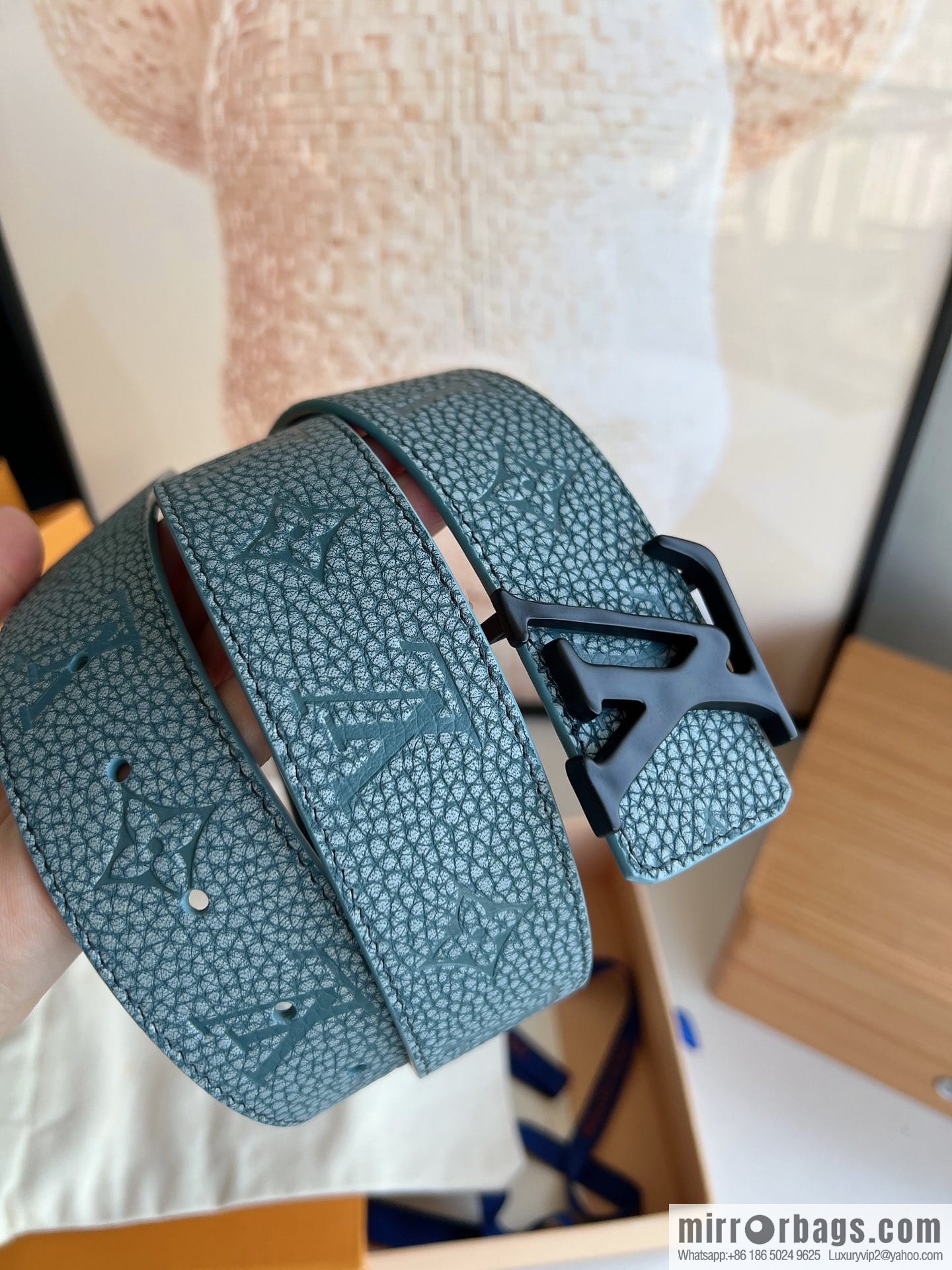 LV/Louis Vuitton Shape MNG Climbing Double Sided Belt 40mm