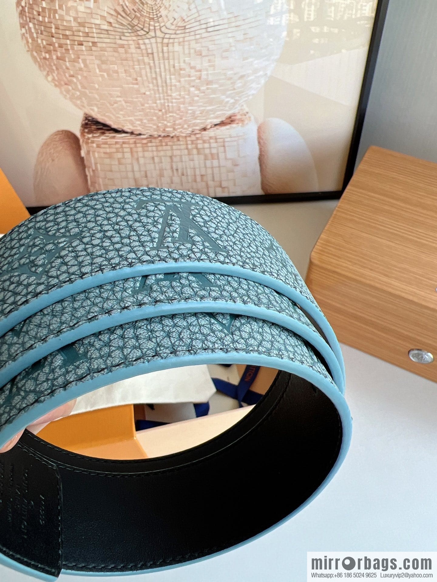 LV/Louis Vuitton Shape MNG Climbing Double Sided Belt 40mm