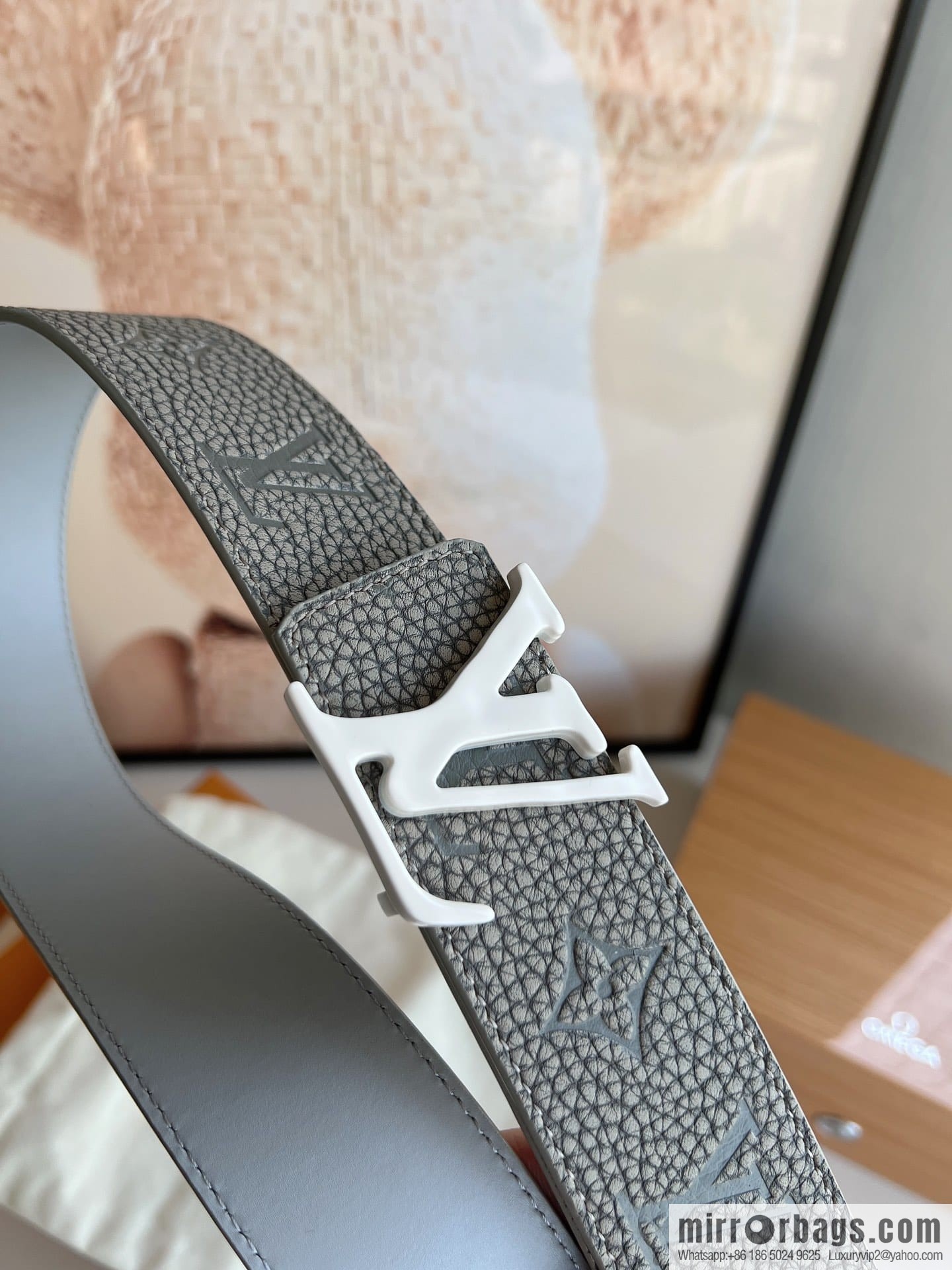 LV/Louis Vuitton Shape MNG Climbing Double Sided Belt 40mm