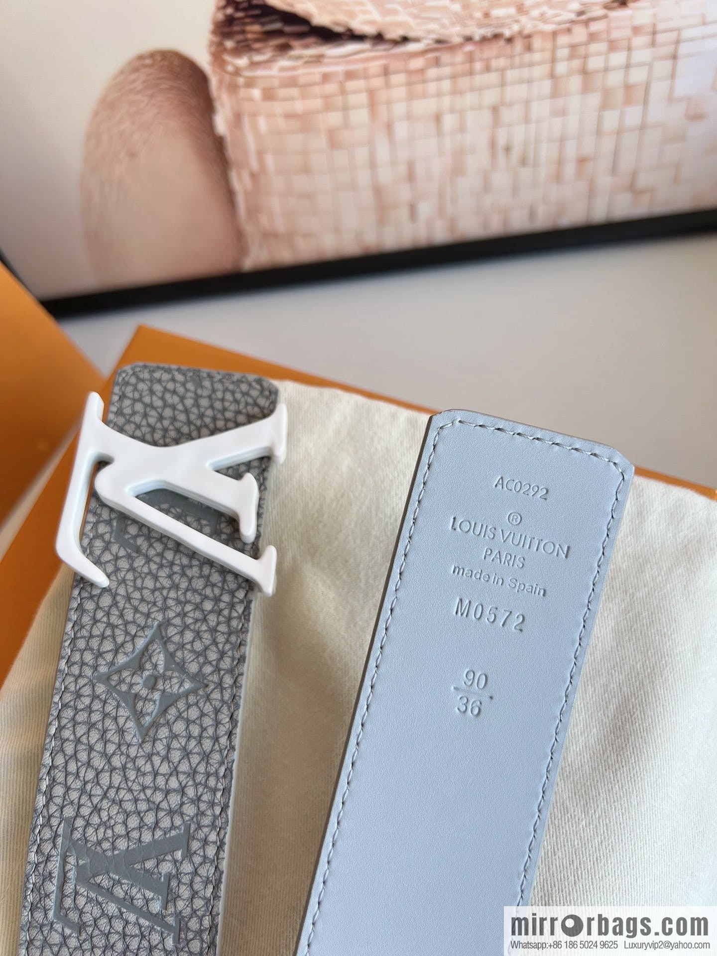 LV/Louis Vuitton Shape MNG Climbing Double Sided Belt 40mm
