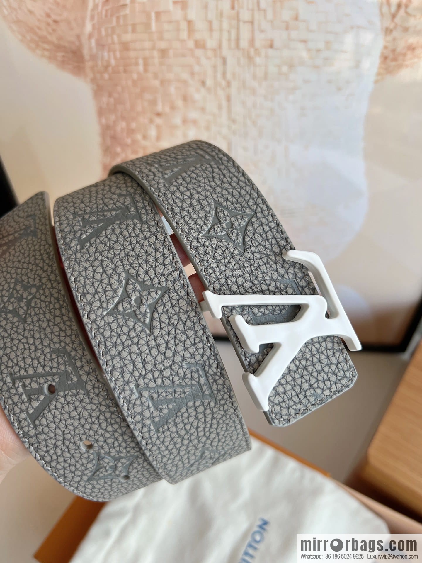 LV/Louis Vuitton Shape MNG Climbing Double Sided Belt 40mm
