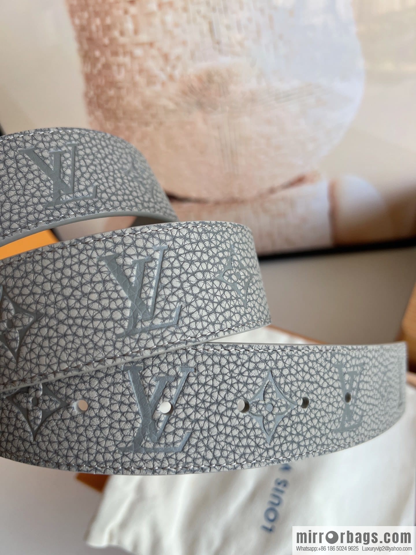 LV/Louis Vuitton Shape MNG Climbing Double Sided Belt 40mm