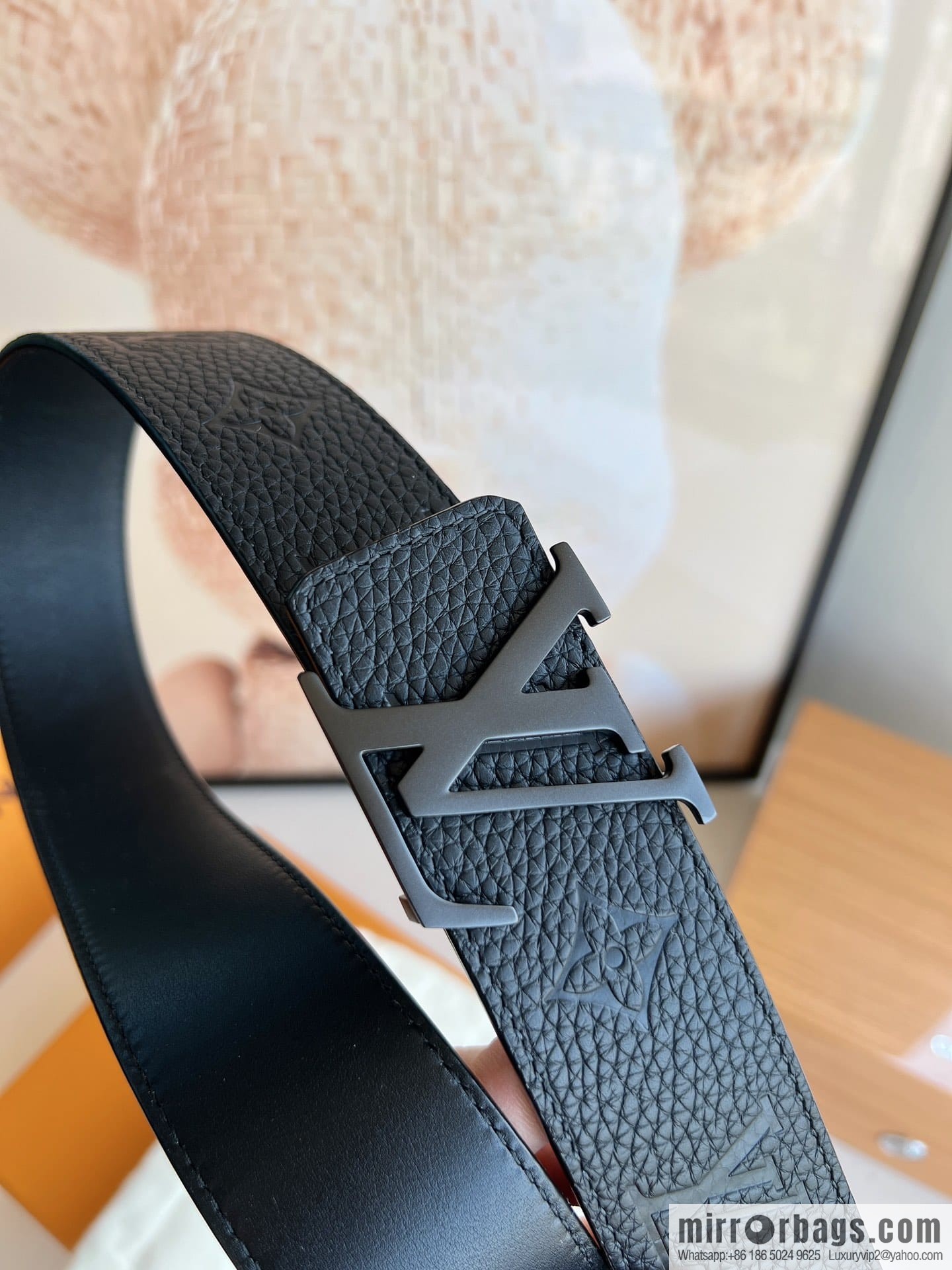 LV/Louis Vuitton Shape MNG Climbing Double Sided Belt 40mm